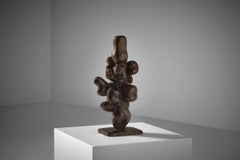 Abstract bronze sculpture “Génèse" by Siegfried Jonas, France 1962