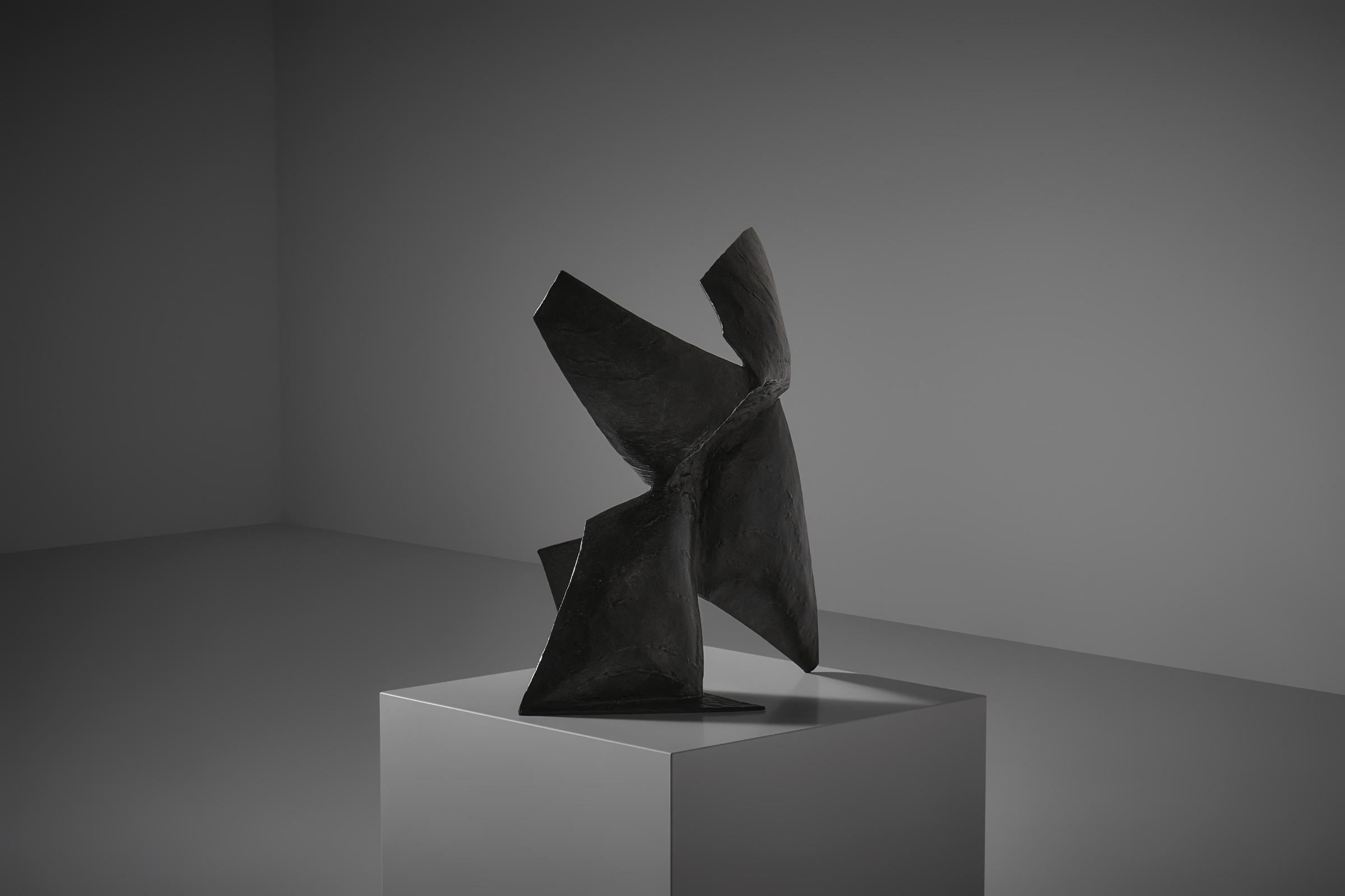 Scultura astratta in bronzo 'La Grande Fleur de l'Espace' di Sergio Storel, Francia in vendita 1