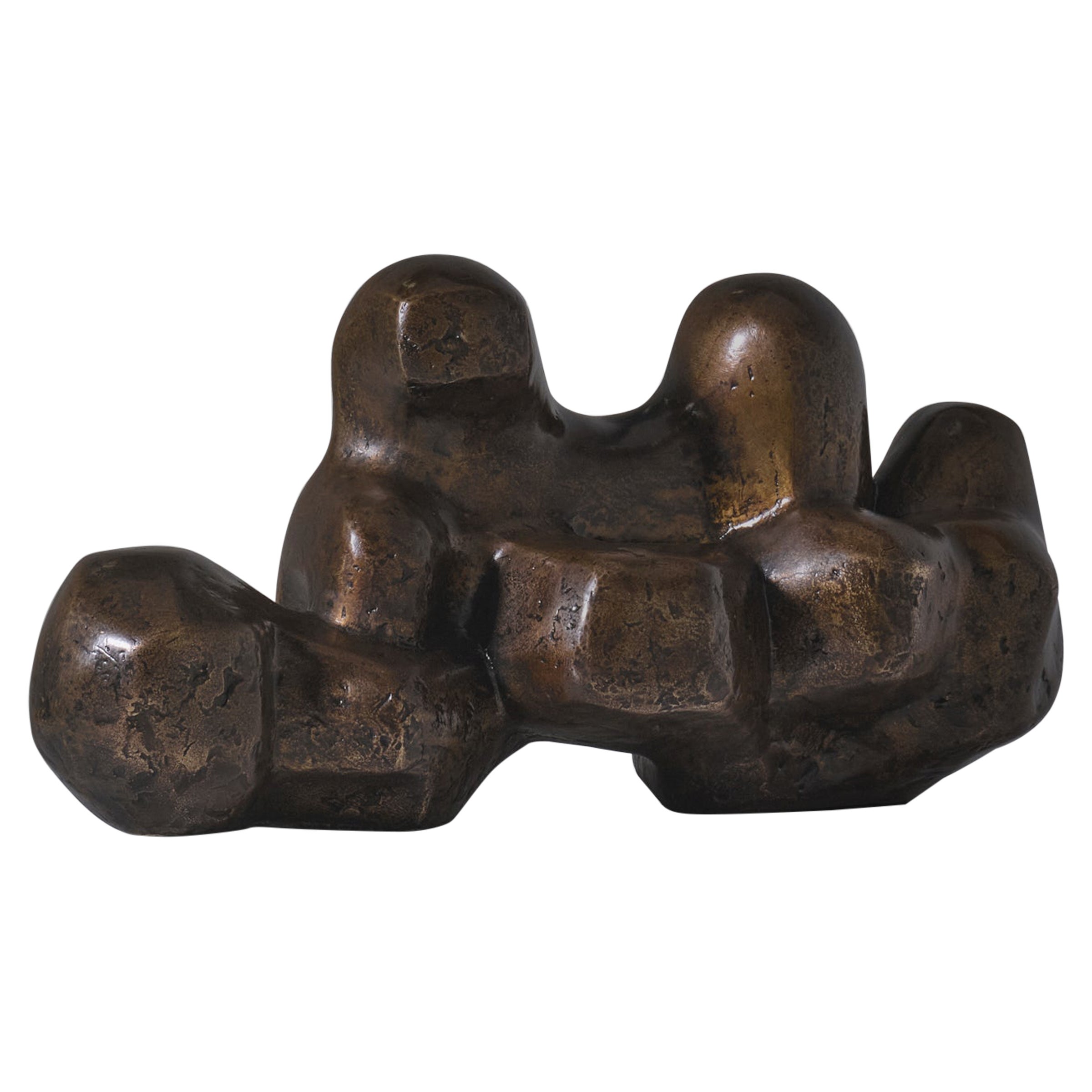 Abstract bronze sculpture "L
Or des Nuits" by Siegfried Jonas, France 1961 For Sale