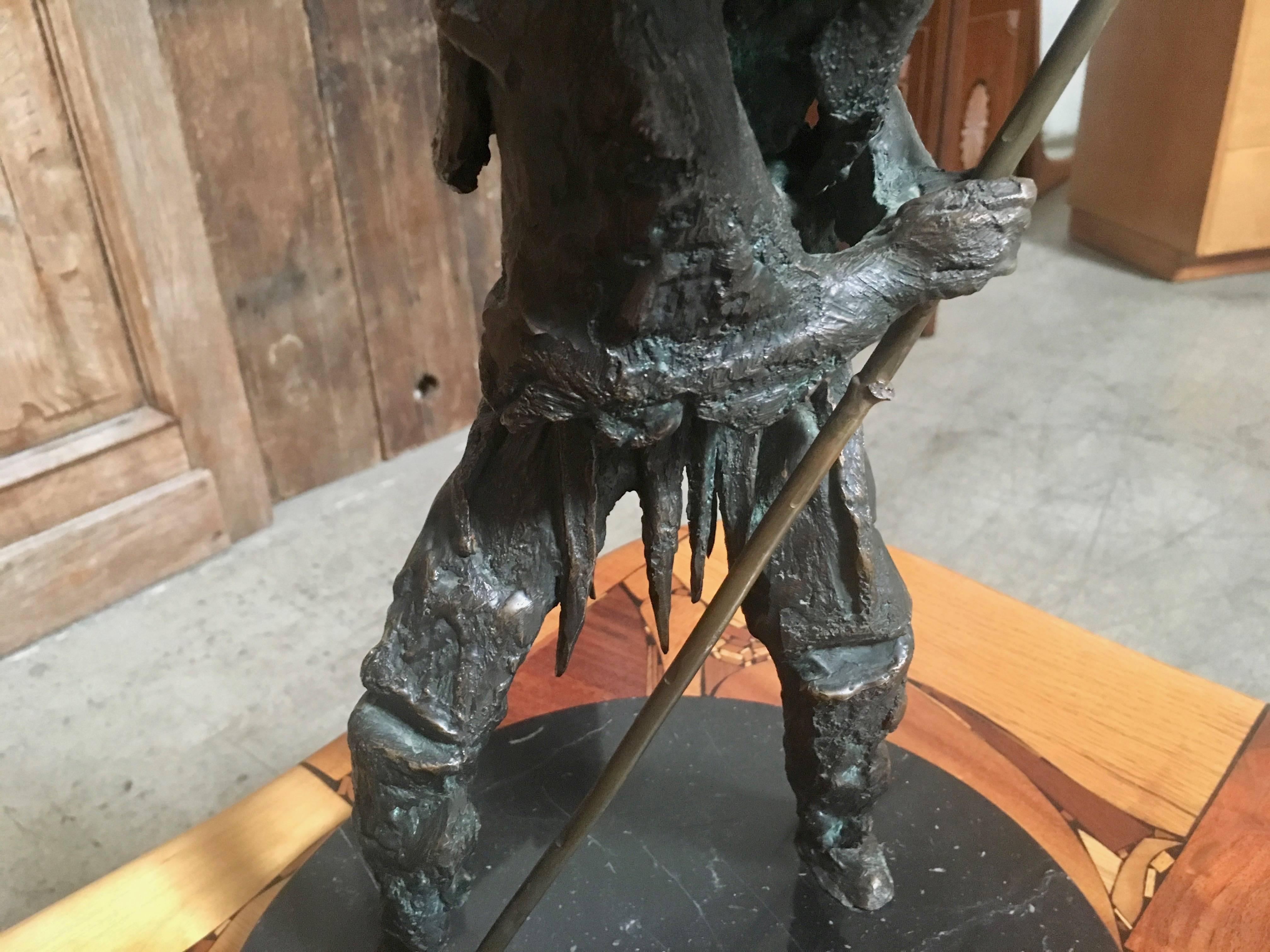 Sculpture abstraite en bronze de Don Quixote en vente 8