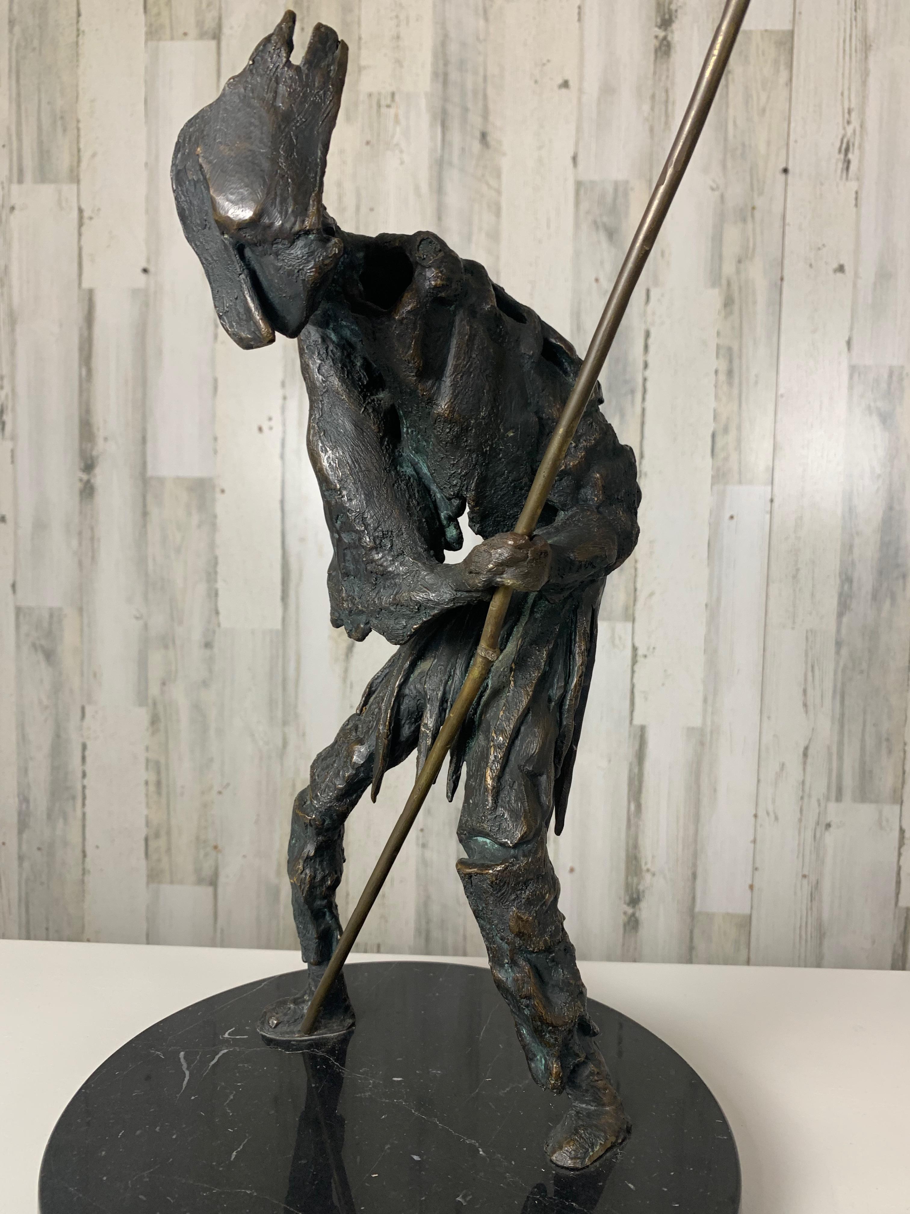 Abstract Bronze Sculpture of Don Quixote For Sale 10