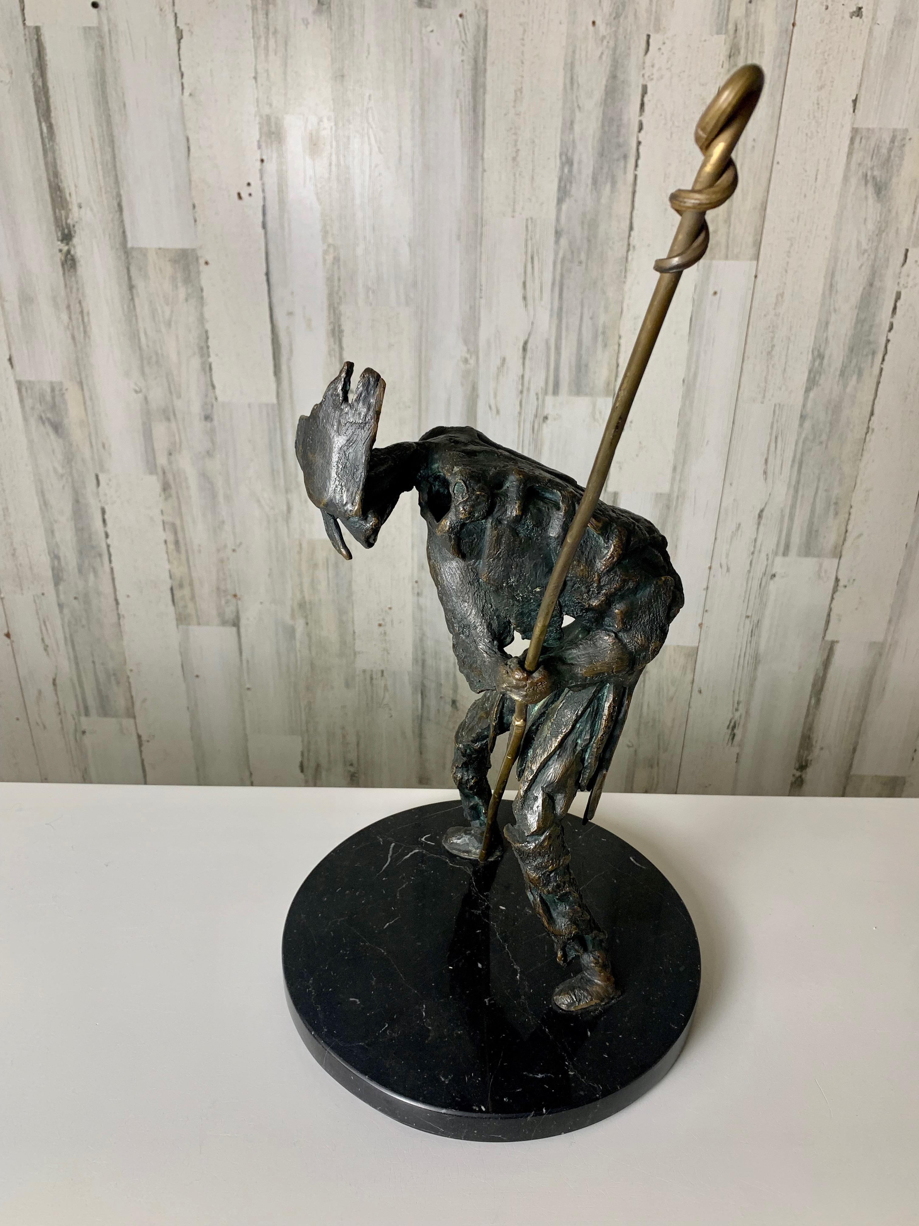 Cast Abstract Bronze Sculpture of Don Quixote For Sale
