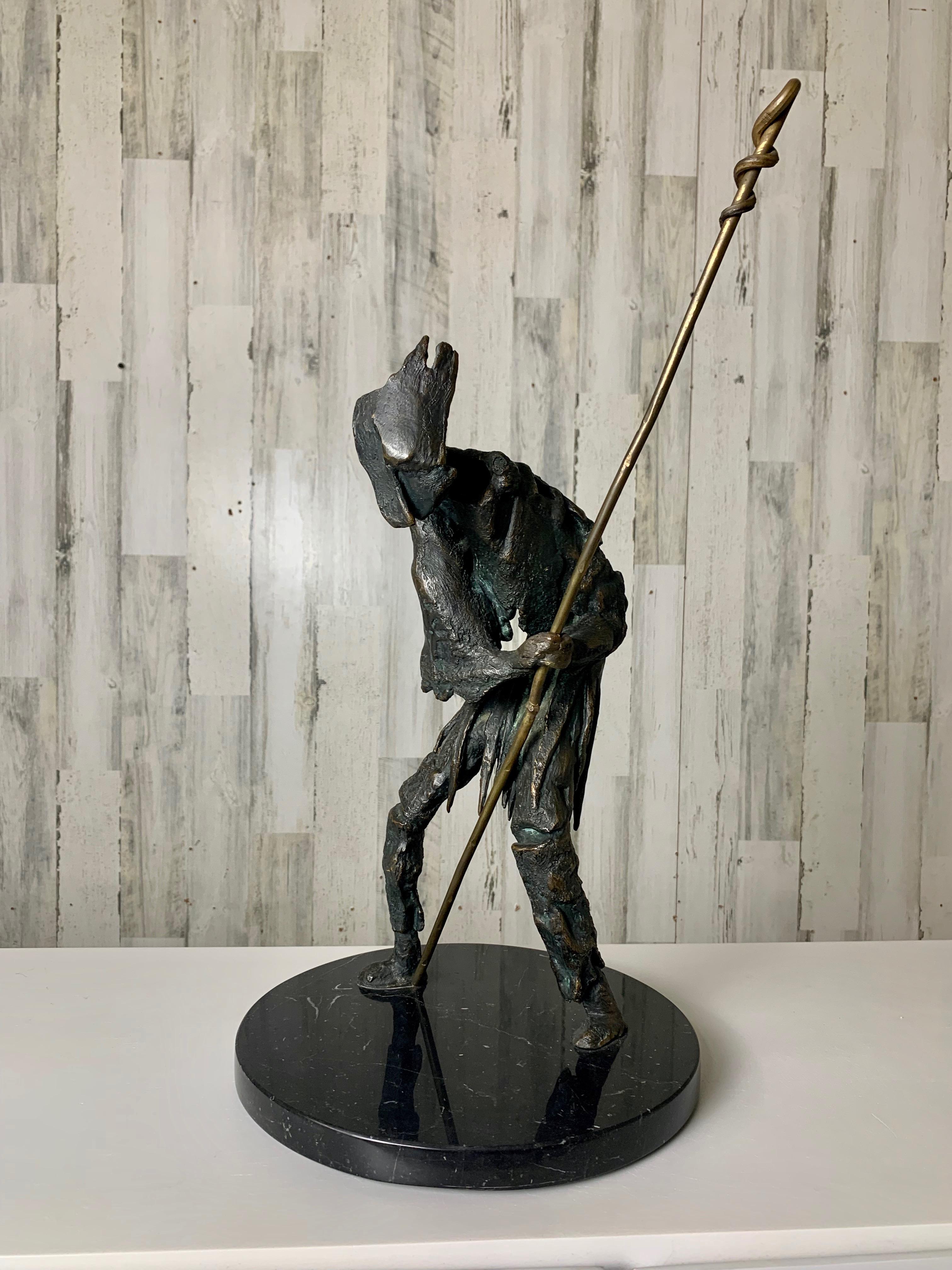 Abstract Bronze Sculpture of Don Quixote In Good Condition For Sale In Denton, TX