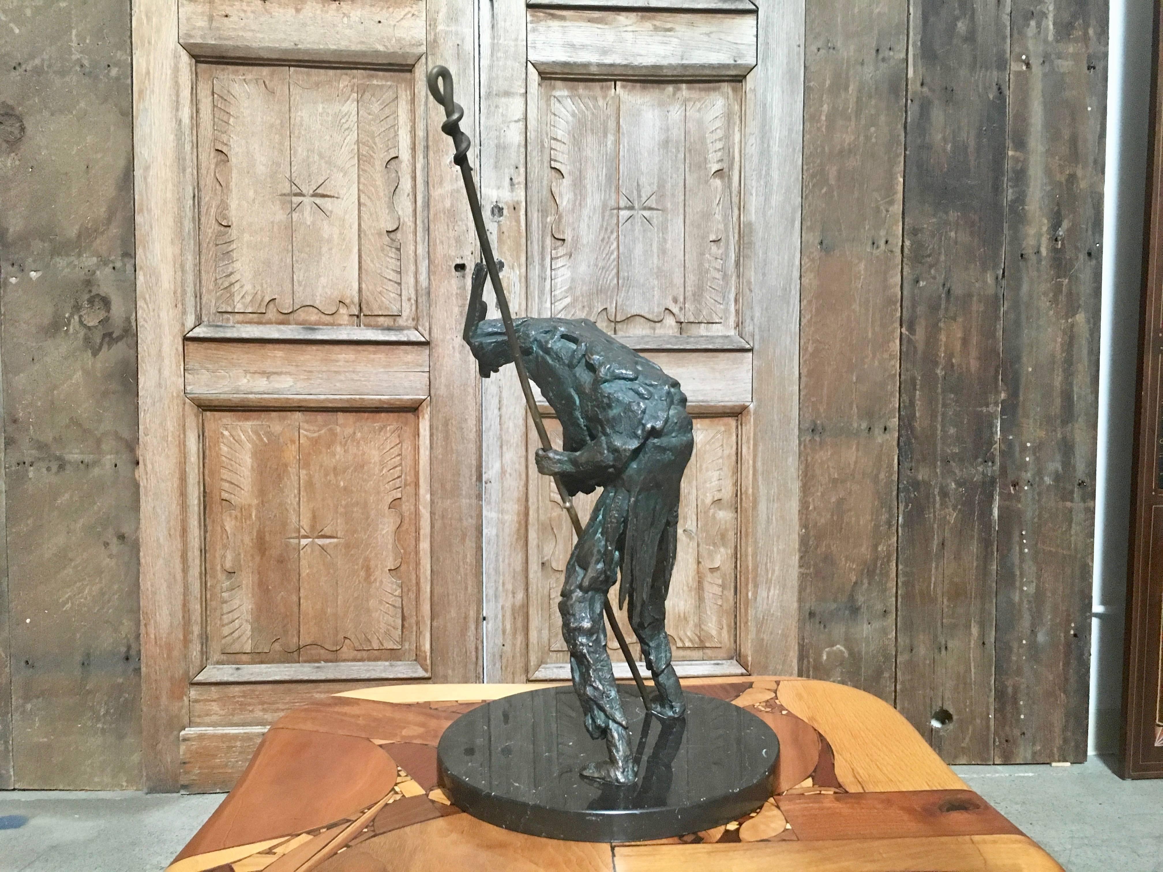 Abstract Bronze Sculpture of Don Quixote In Good Condition For Sale In Denton, TX