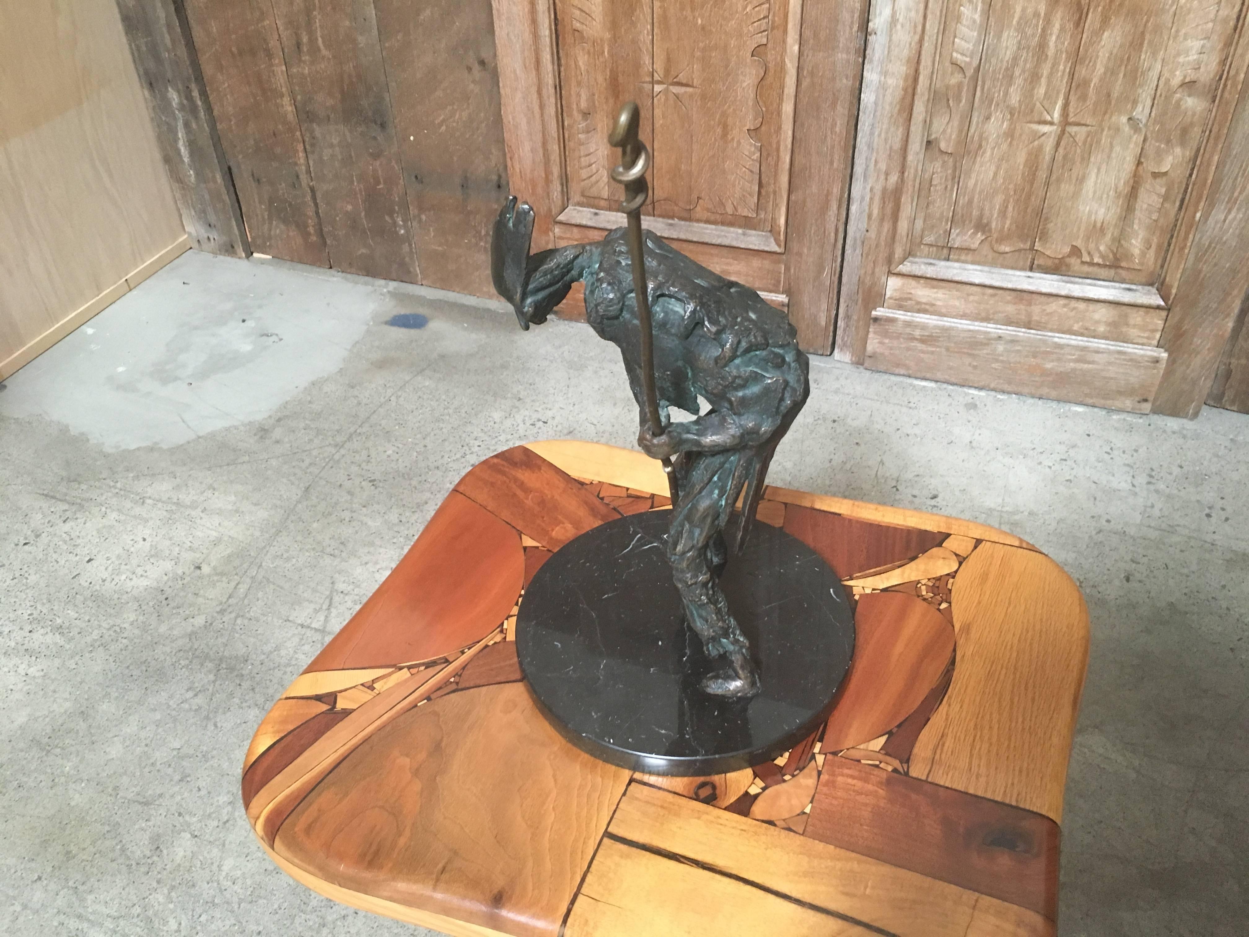 20th Century Abstract Bronze Sculpture of Don Quixote For Sale