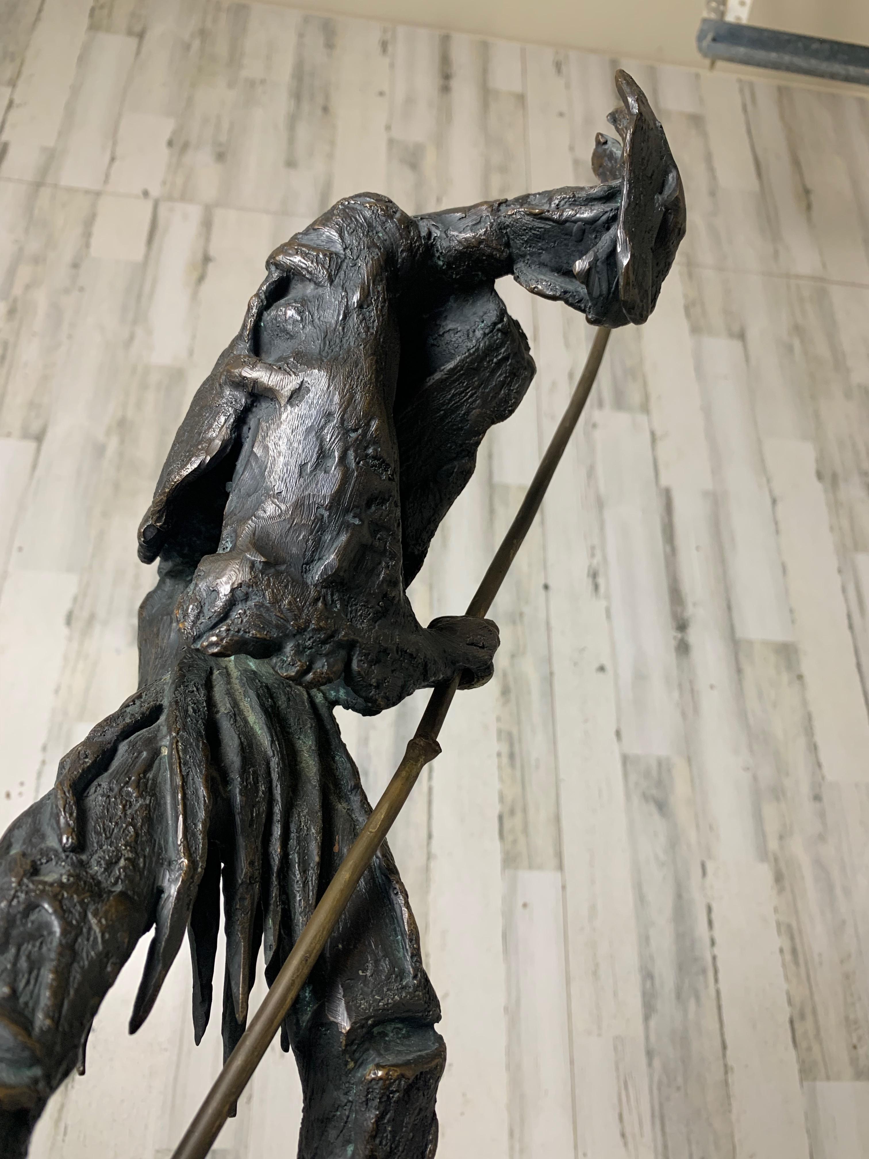 Abstract Bronze Sculpture of Don Quixote For Sale 3