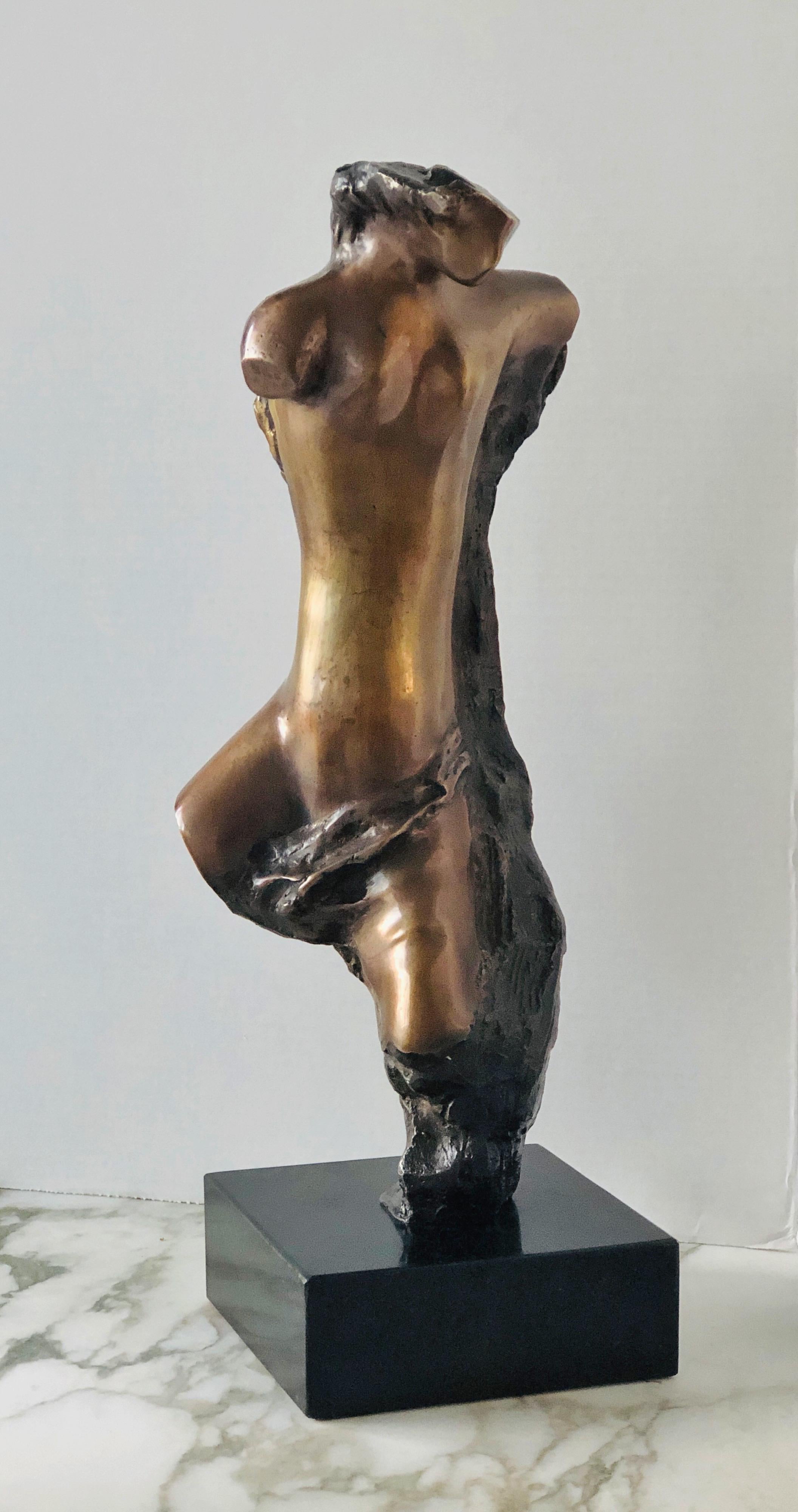 Abstract Bronze Sculpture of Modern Nude  In Good Condition In Miami, FL