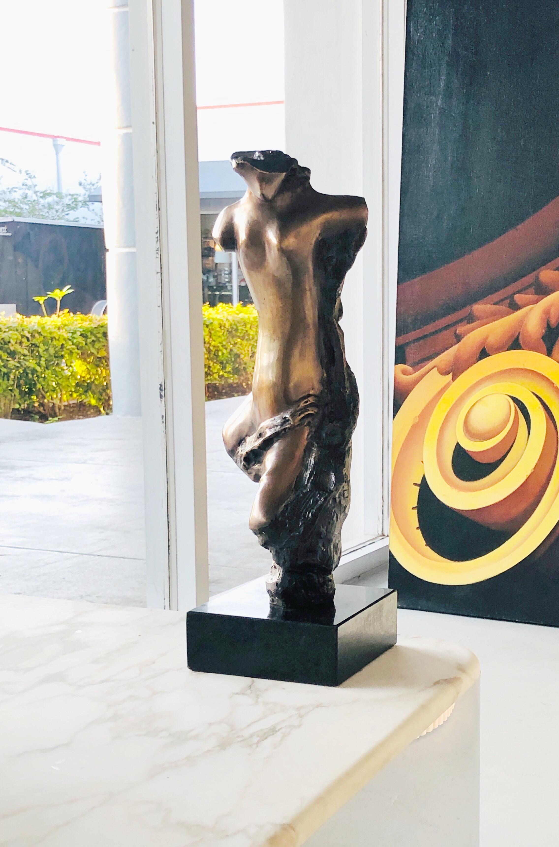 Abstract Bronze Sculpture of Modern Nude  4