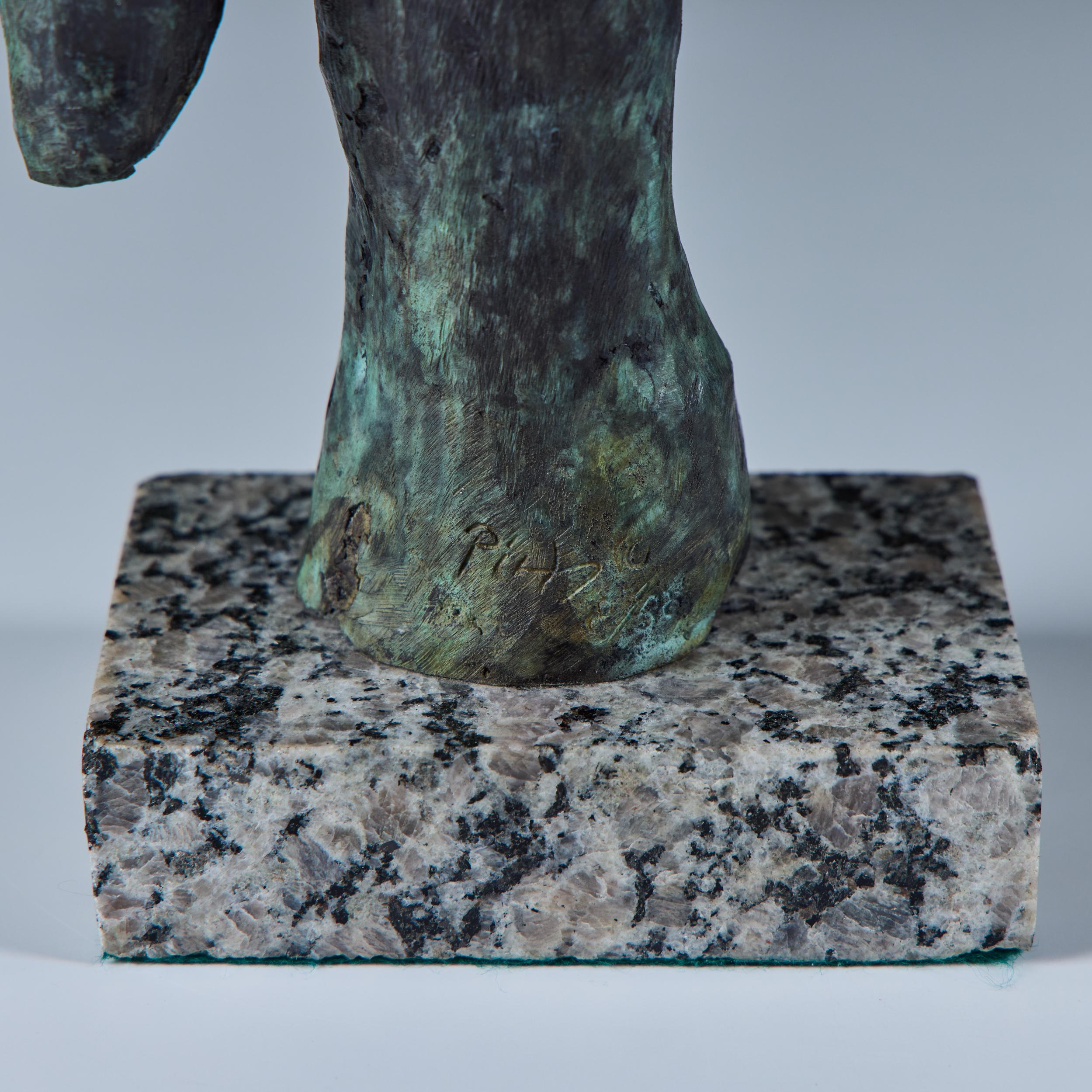 Abstract Bronze Sculpture on Granite Base en venta 5