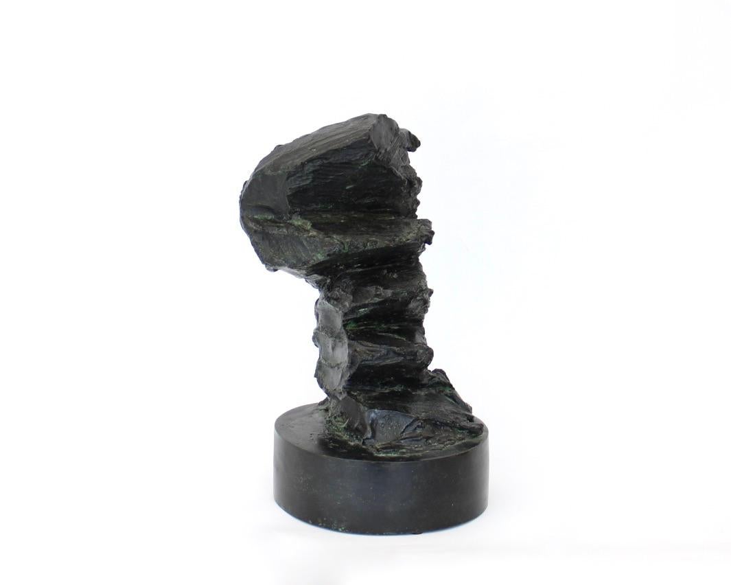 American Abstract Bronze Sculpture Reminiscent of Naturally Emerging Rocks For Sale
