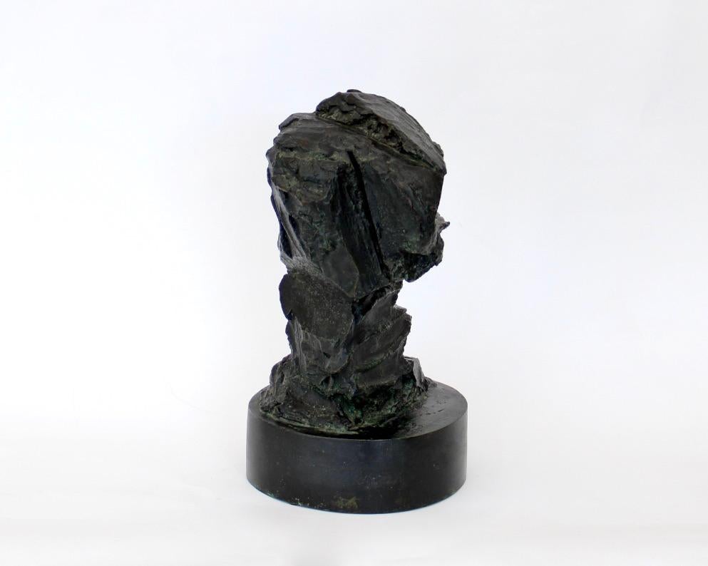 Abstract Bronze Sculpture Reminiscent of Naturally Emerging Rocks In Good Condition For Sale In Chicago, IL