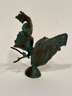 Scultura astratta in bronzo intitolata "Butterfly" di Ryokichi Mukai, Giappone, anni '70 ca.