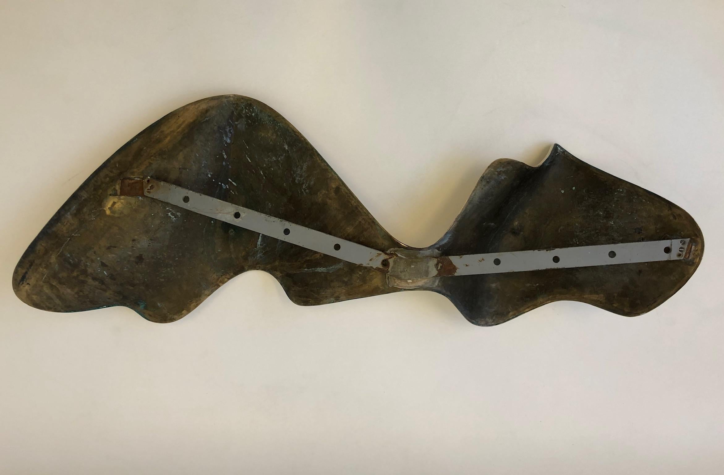 Abstract Bronze Wall Sculpture by B. H. Thomas For Sale 5