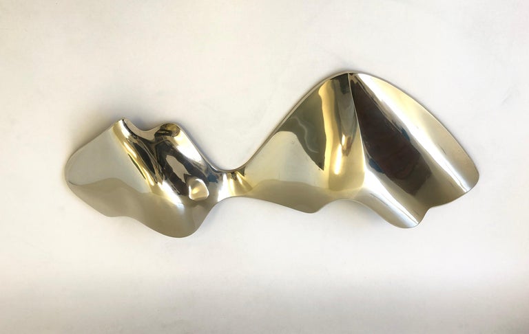 Modern Abstract Bronze Wall Sculpture by B. H. Thomas For Sale