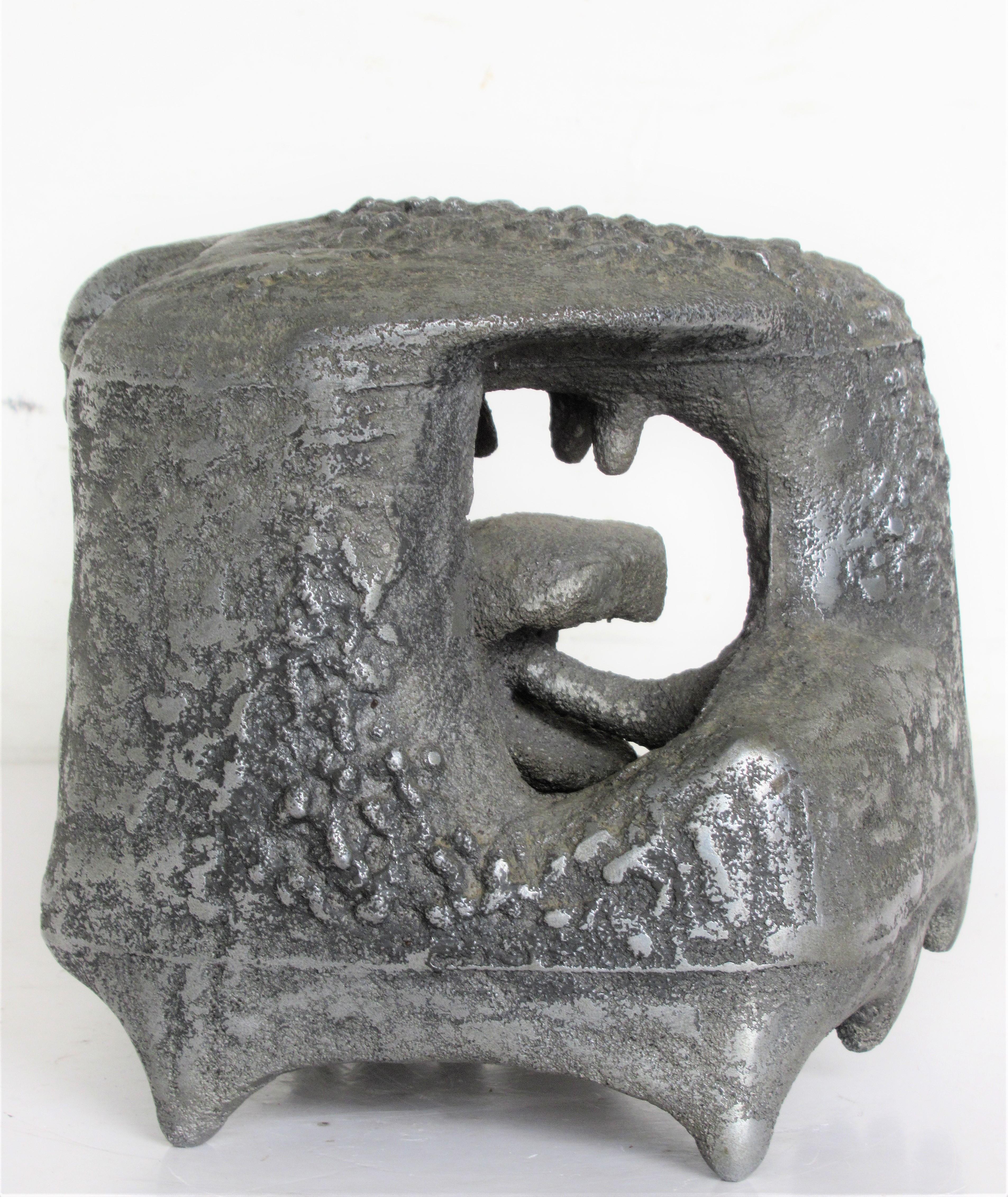 Abstract Brutalist Cast Metal Sculpture by William F. Sellers 6