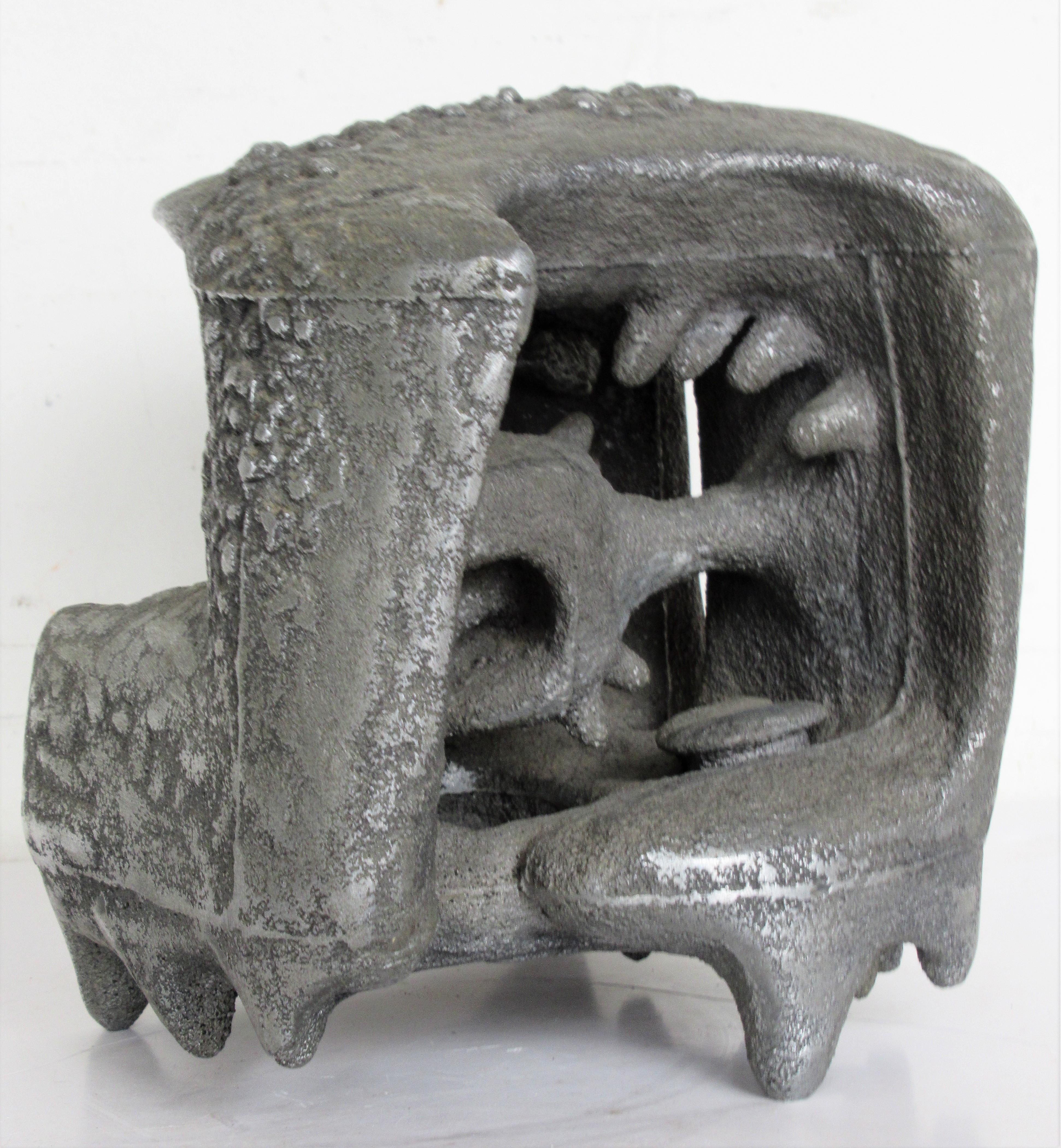 Abstract Brutalist Cast Metal Sculpture by William F. Sellers 7