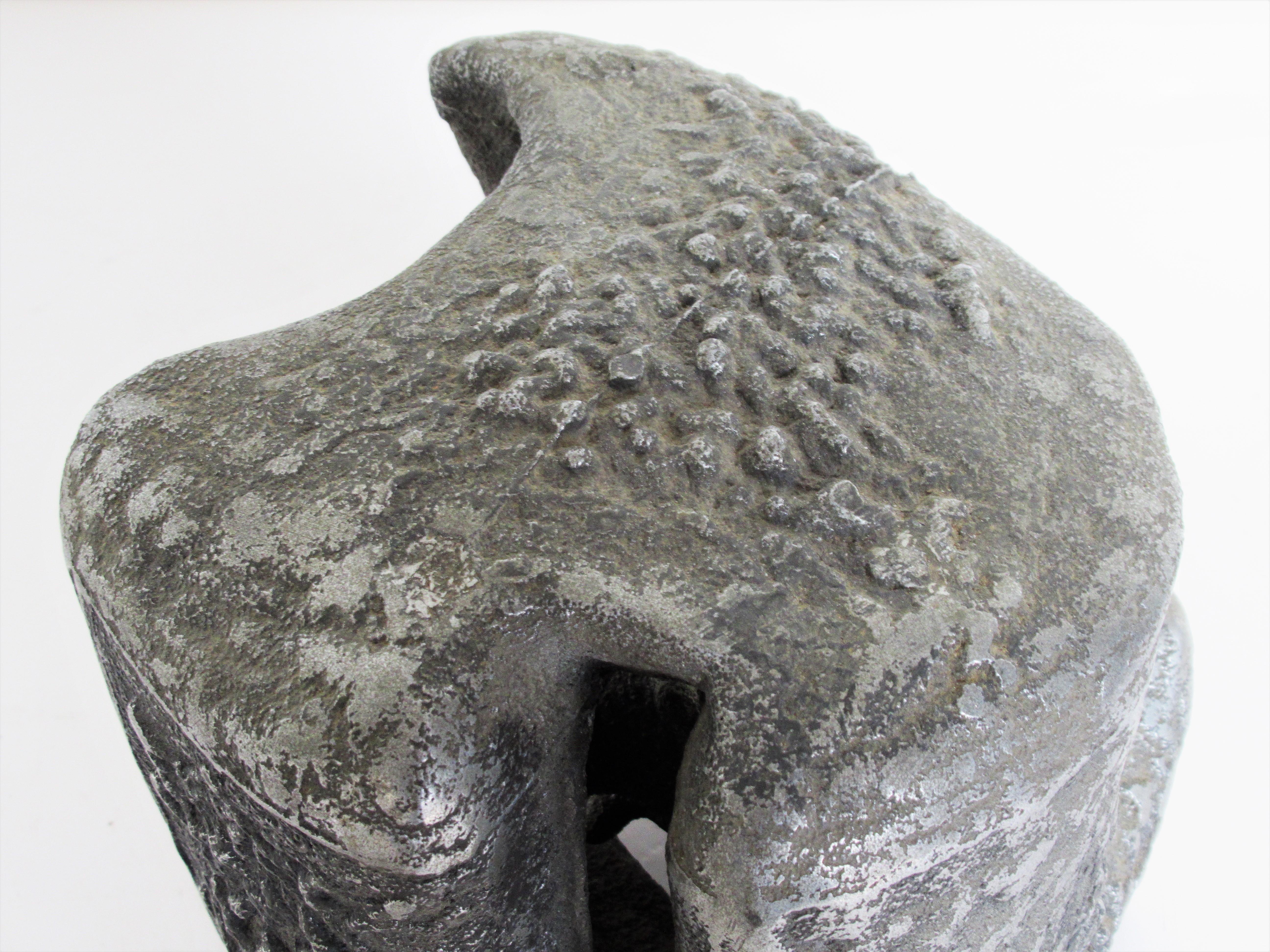 Abstract Brutalist Cast Metal Sculpture by William F. Sellers 3