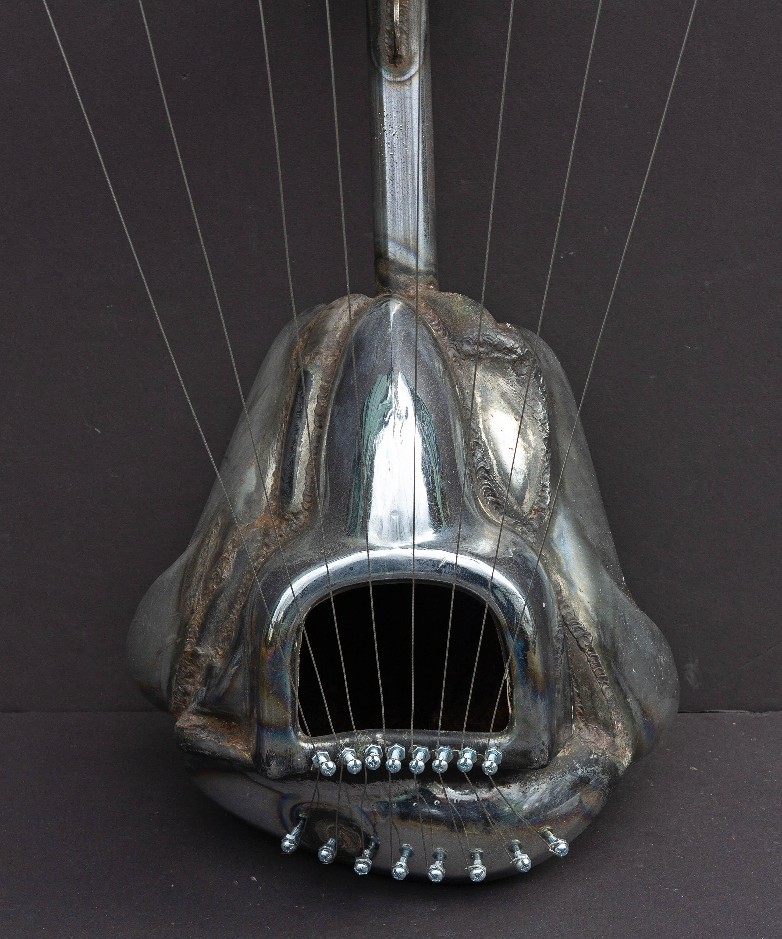 American Abstract Brutalist Chrome  Sculpture by Jason Seley 