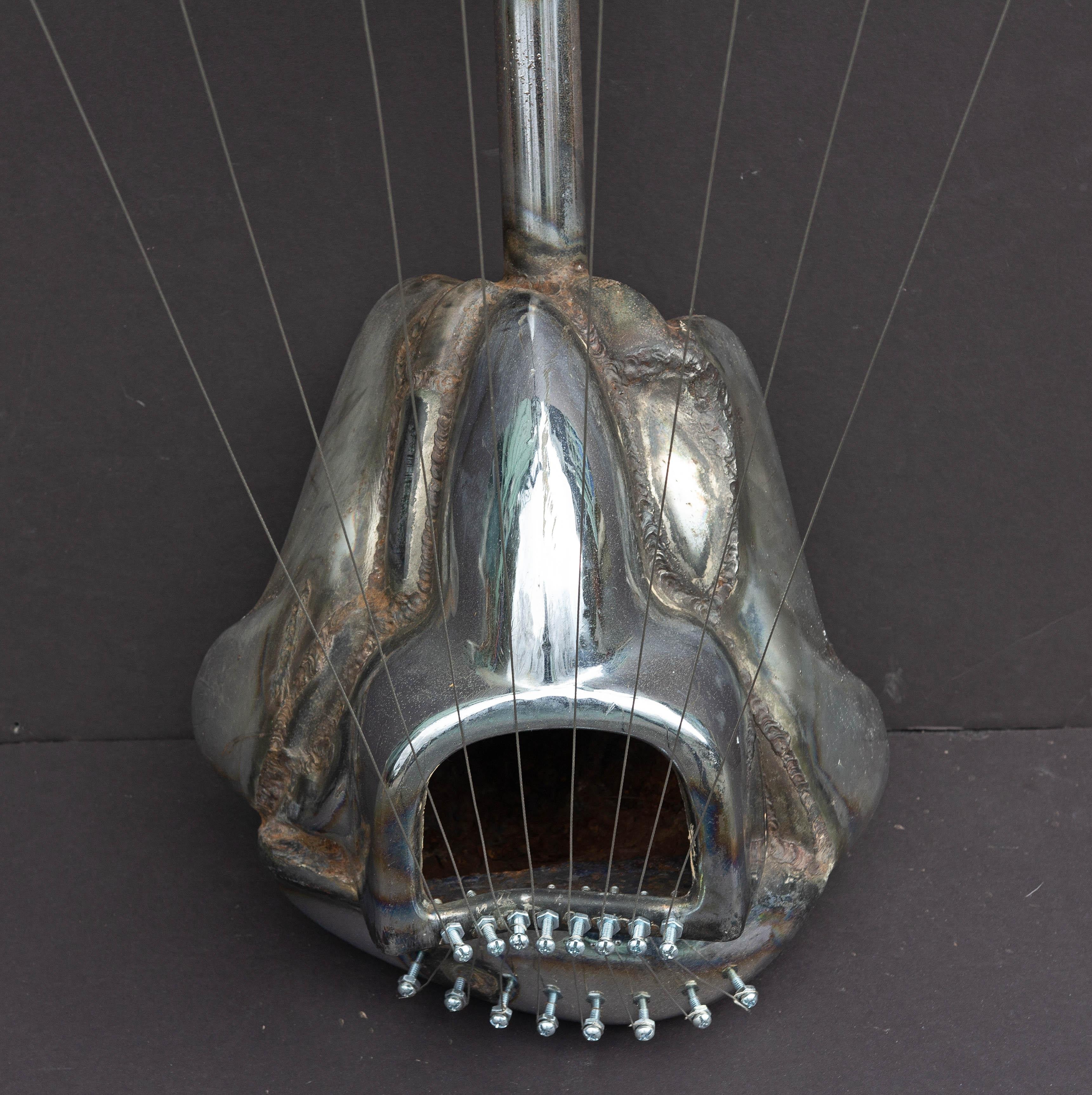 20th Century Abstract Brutalist Chrome  Sculpture by Jason Seley 