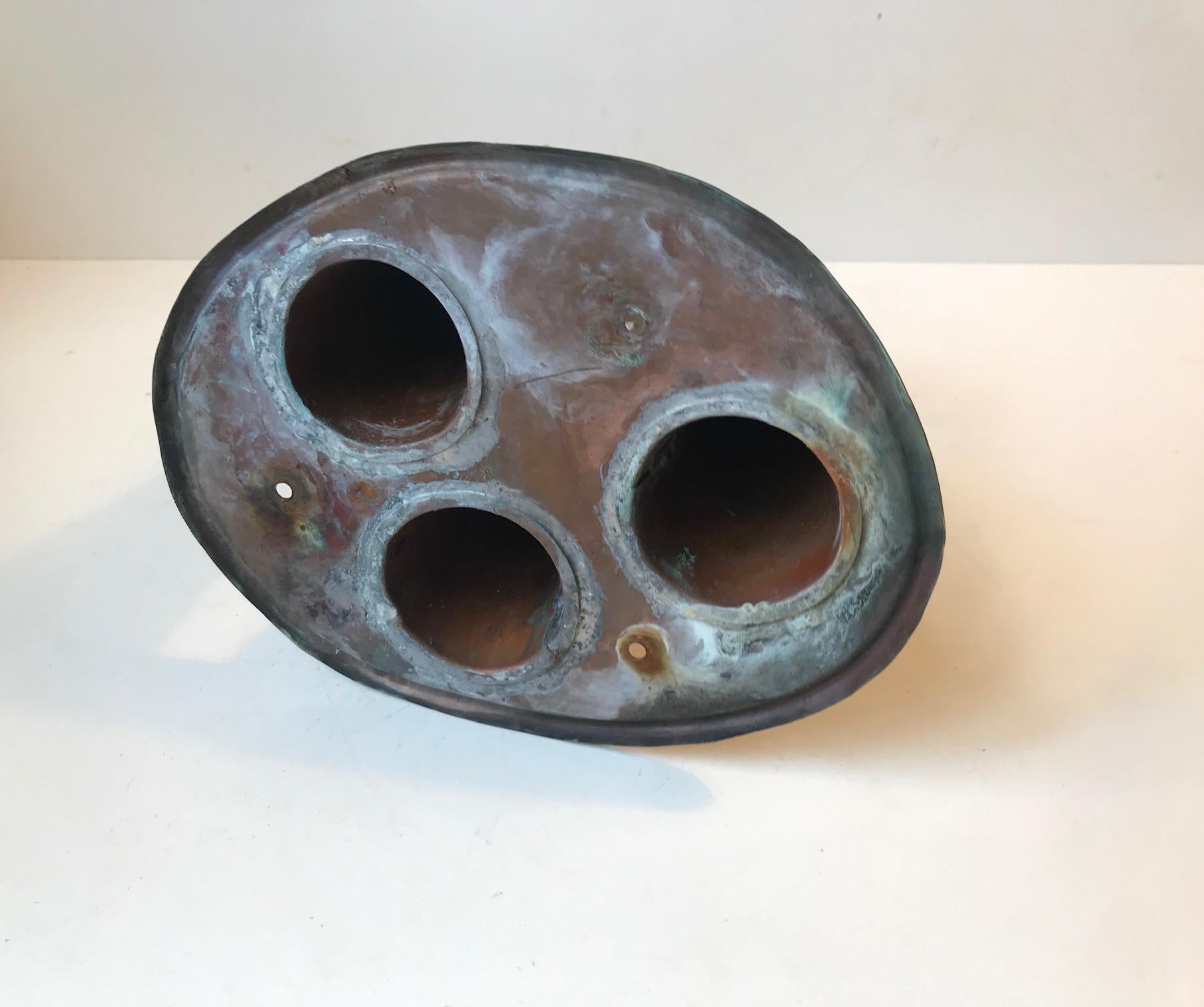 Abstract, Brutalist Sculpture in Copper, Denmark, 1970s For Sale 2