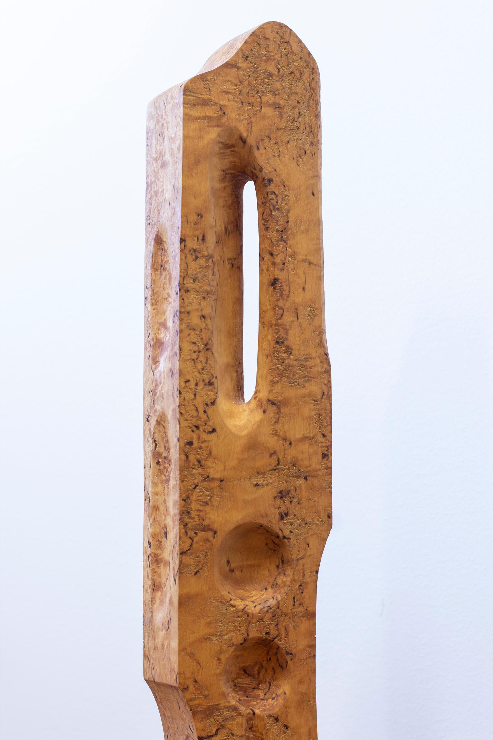 Abstract burl birch sculpture by Sven Olsson For Sale 1