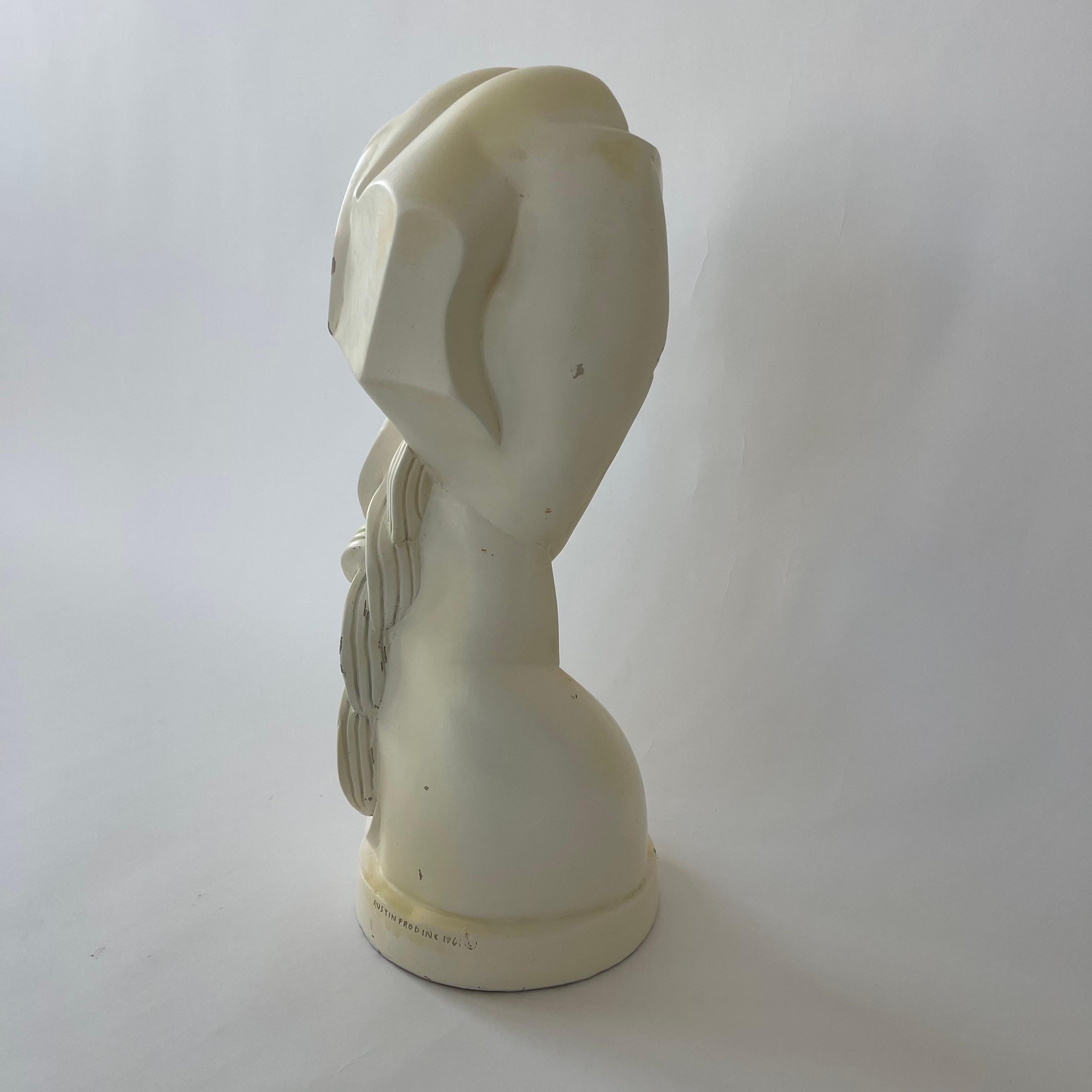 Buste abstrait d'après Henri Laurens « Head of a Young Girl » par Austin Prod USA 1961 Bon état - En vente à Miami, FL