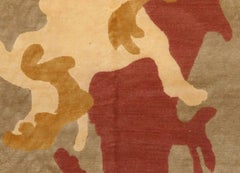 Abstract Camoflash Brown Rug by DD Allen