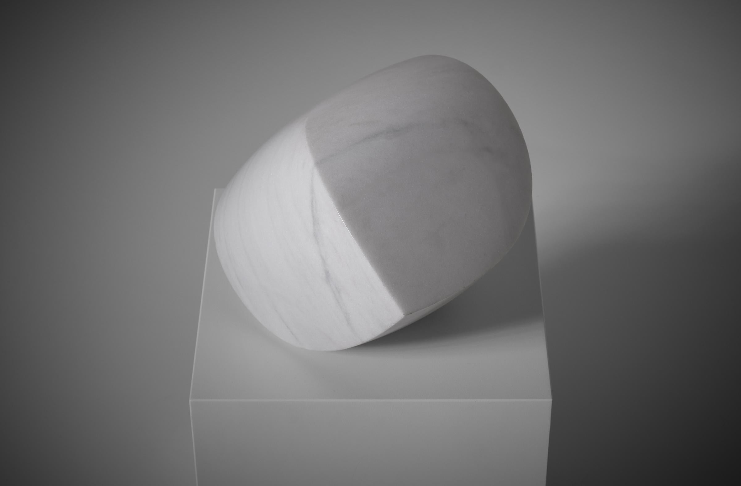 Abstract Carrara Marble Sculpture, 1970s 3