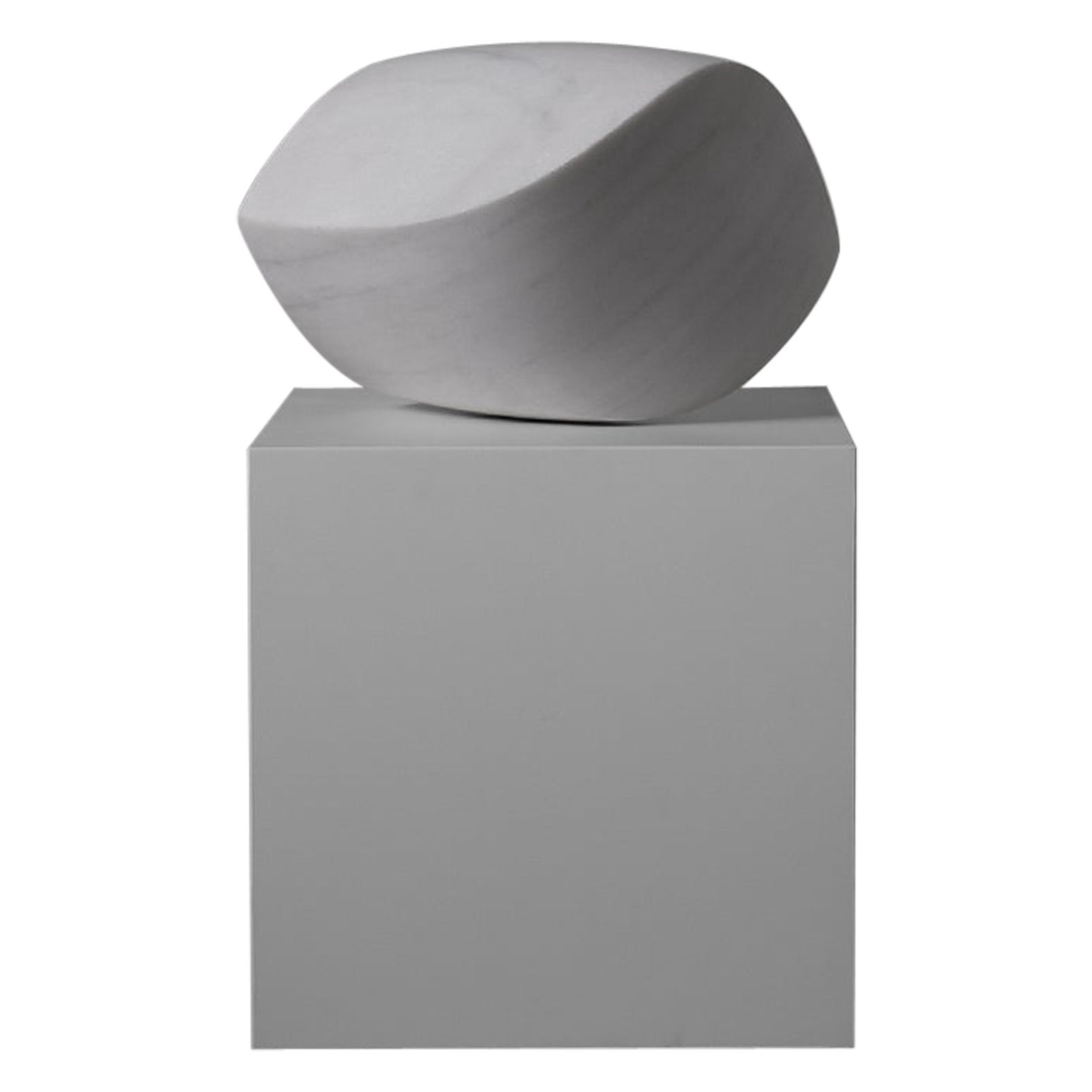 Abstract Carrara Marble Sculpture, 1970s