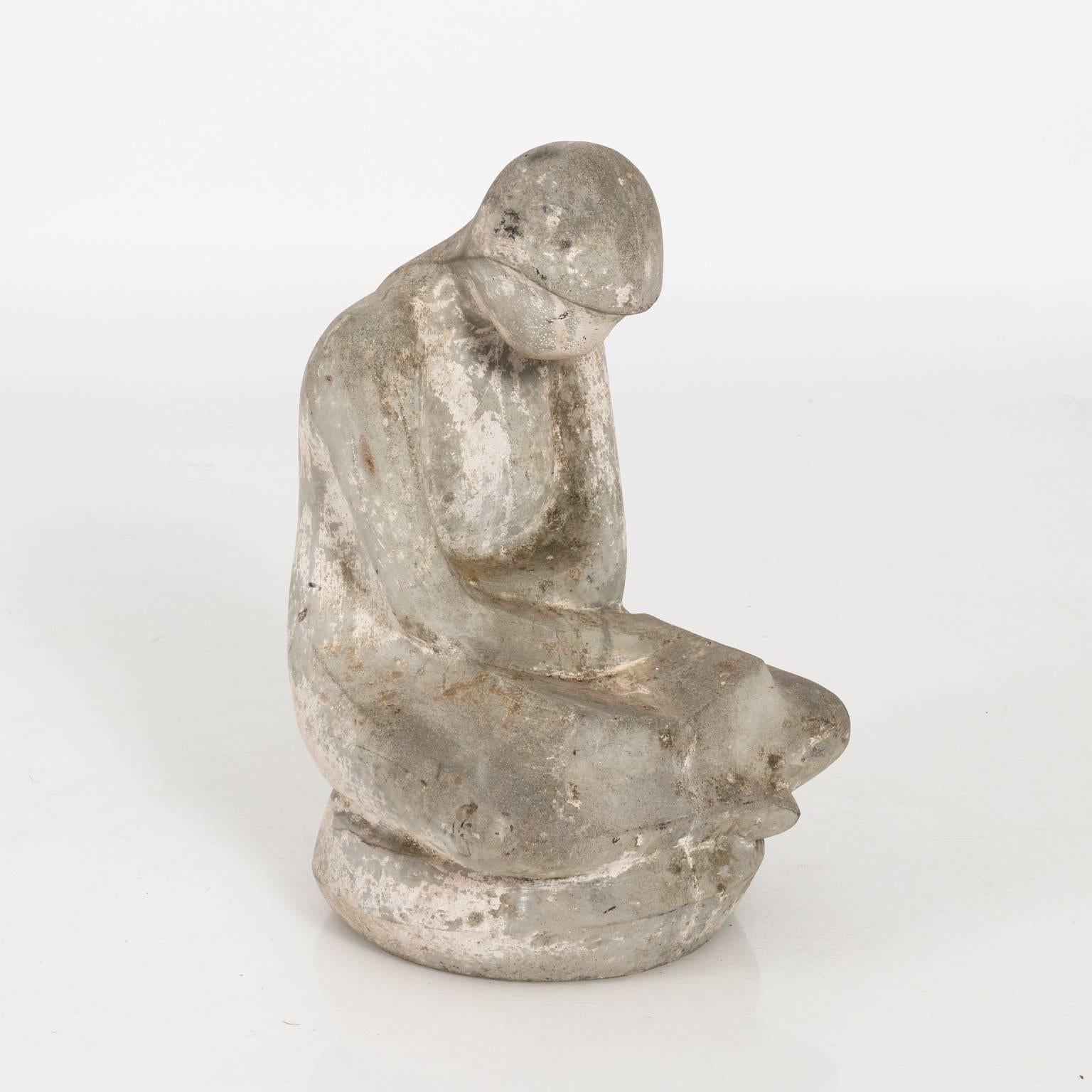 Stone Abstract Carved Figure, circa 1900