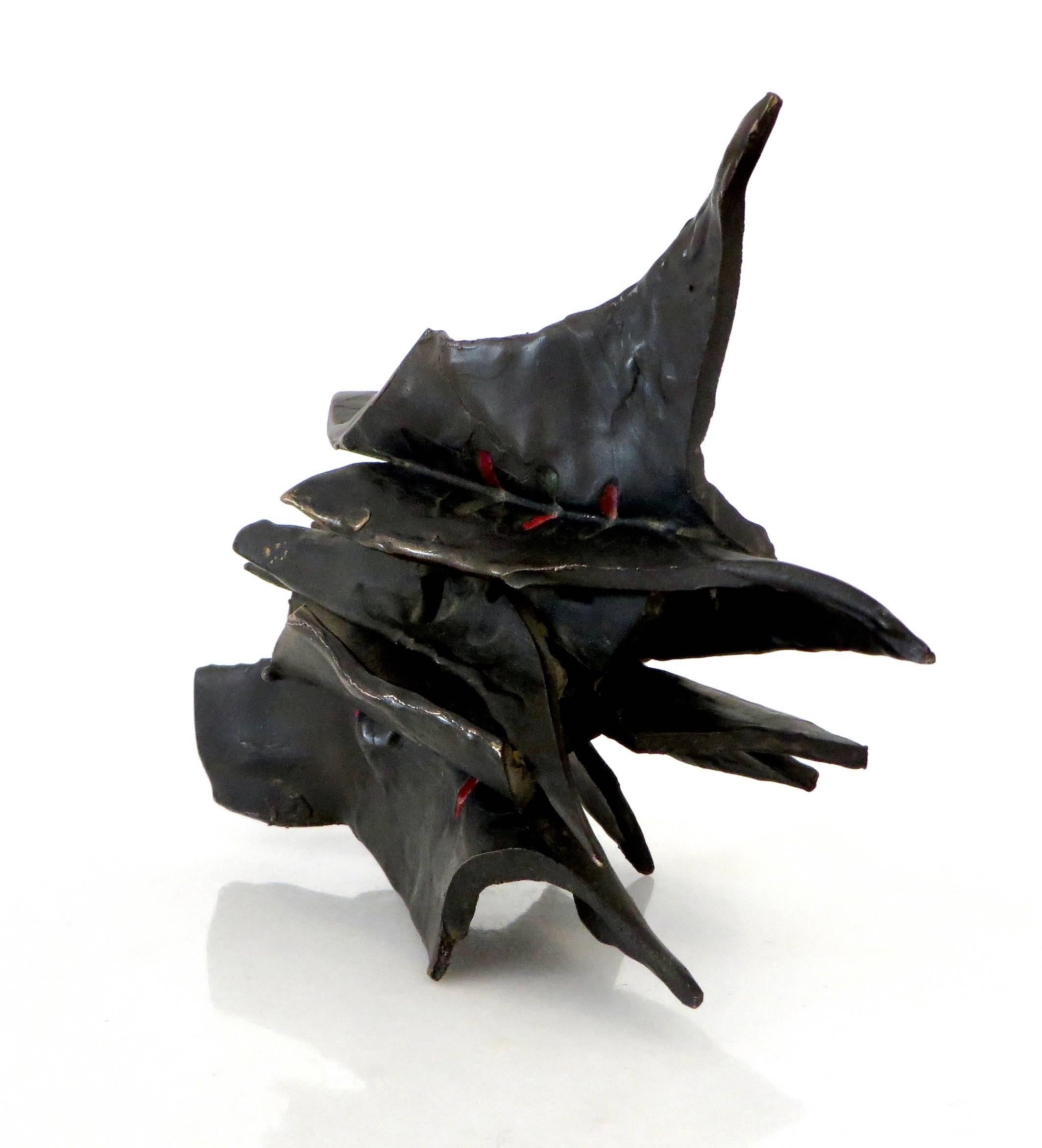 Abstract Cast Bronze Sculpture In Excellent Condition In Chicago, IL