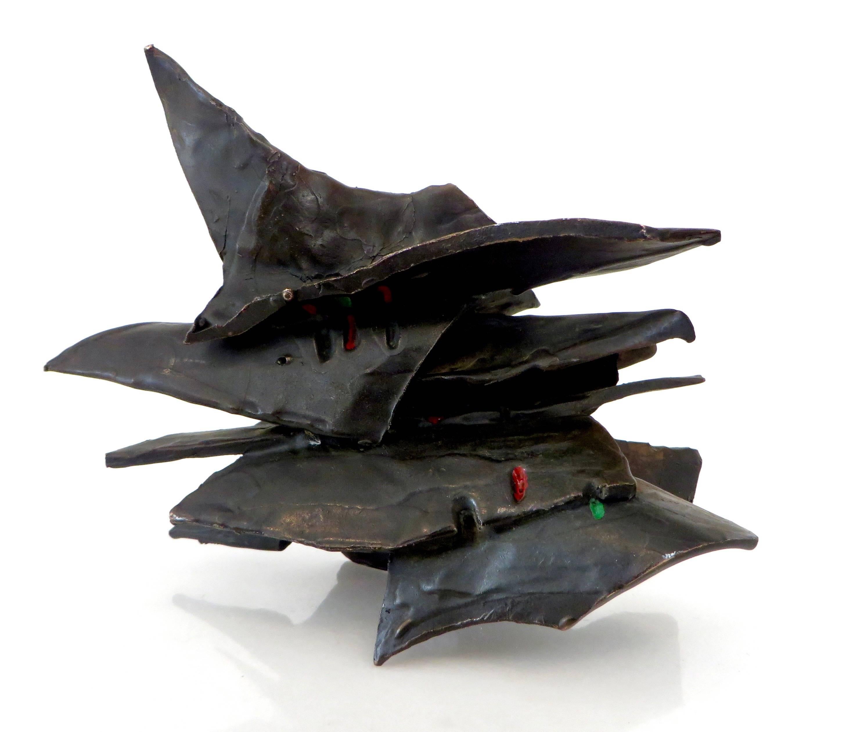 Mid-20th Century Abstract Cast Bronze Sculpture