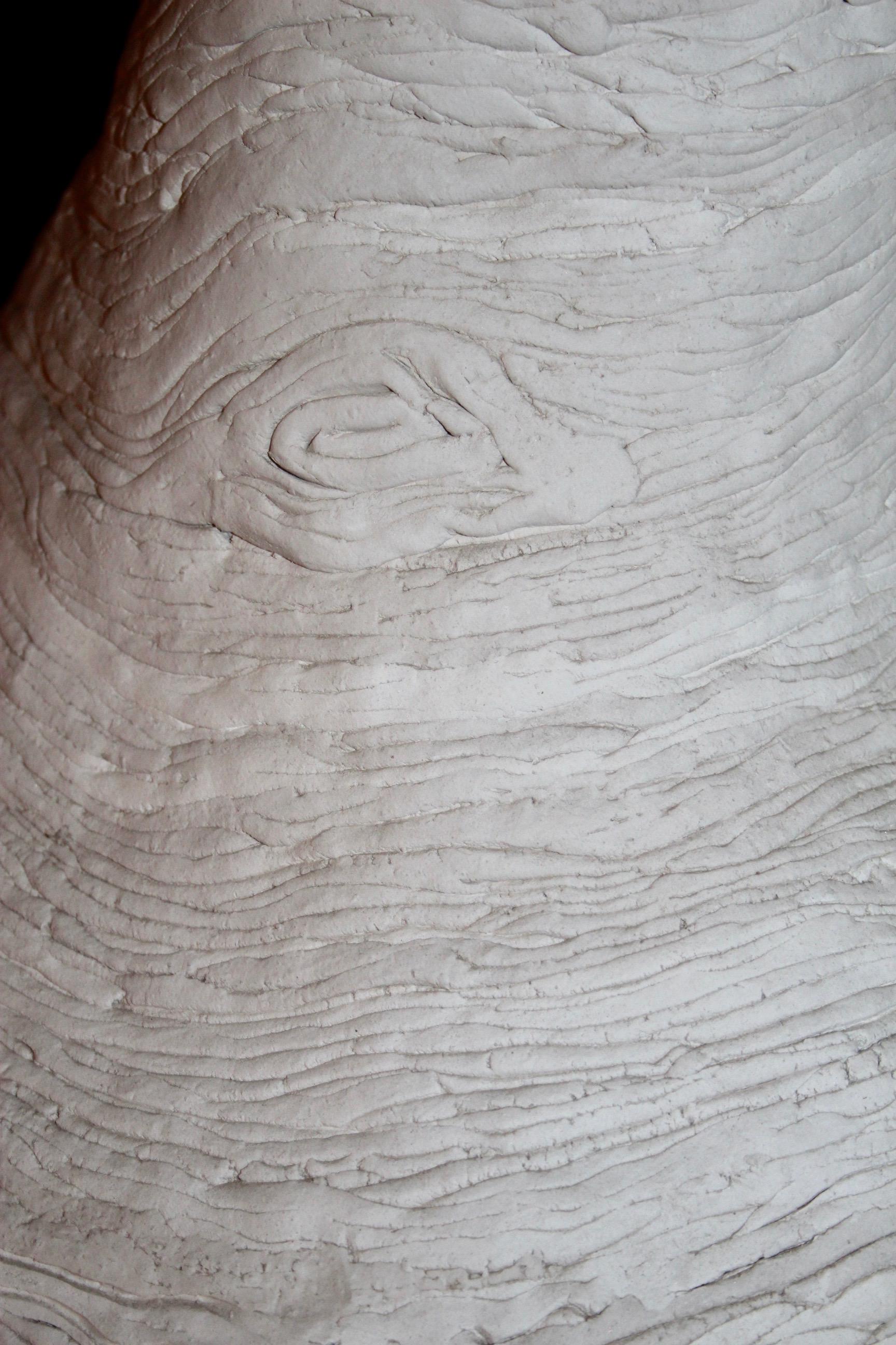 Scultura astratta in ceramica e metallo in vendita 1
