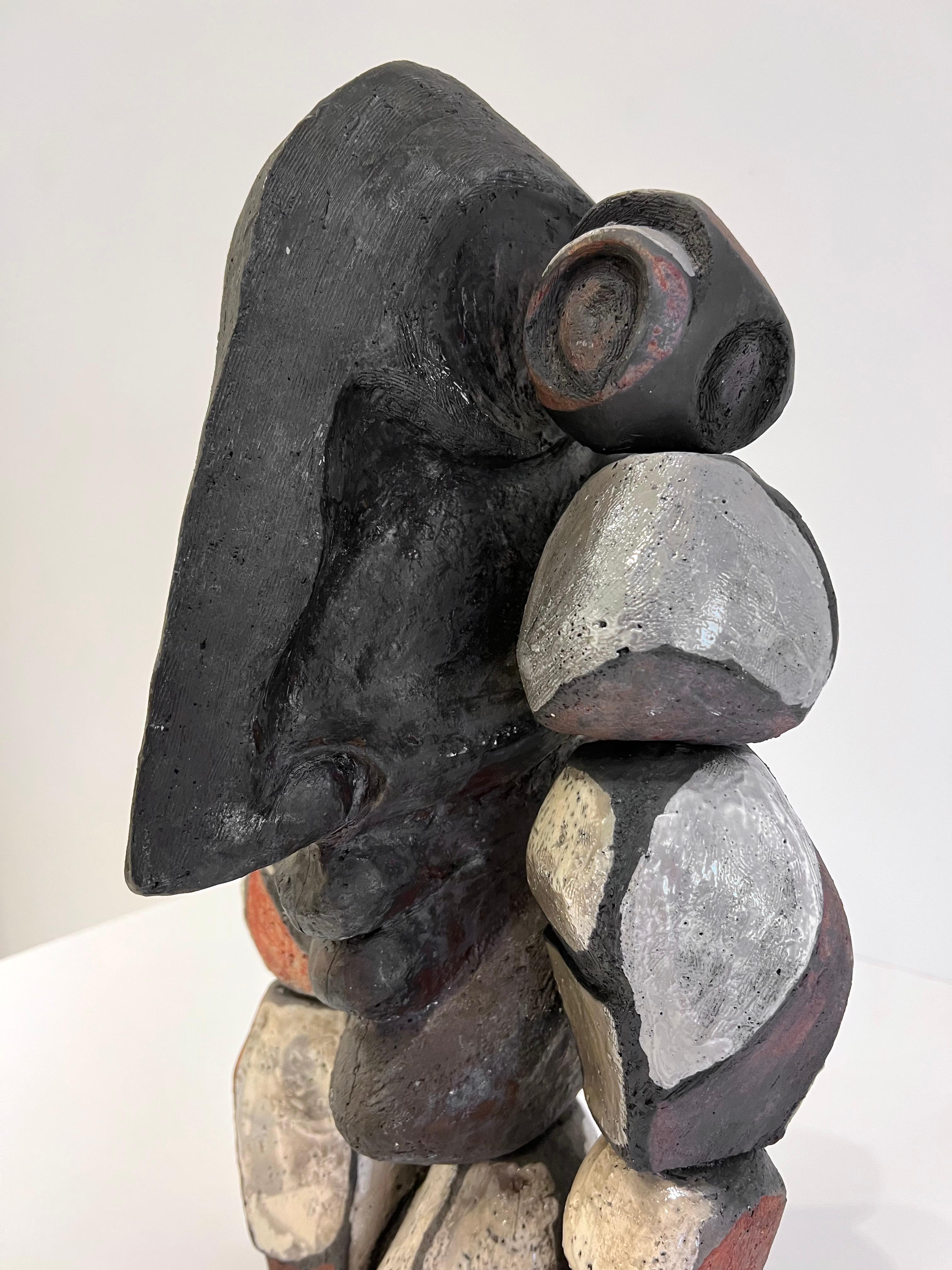 Abstrakte figurale Keramik-Skulptur von Roger Capron im Angebot 1