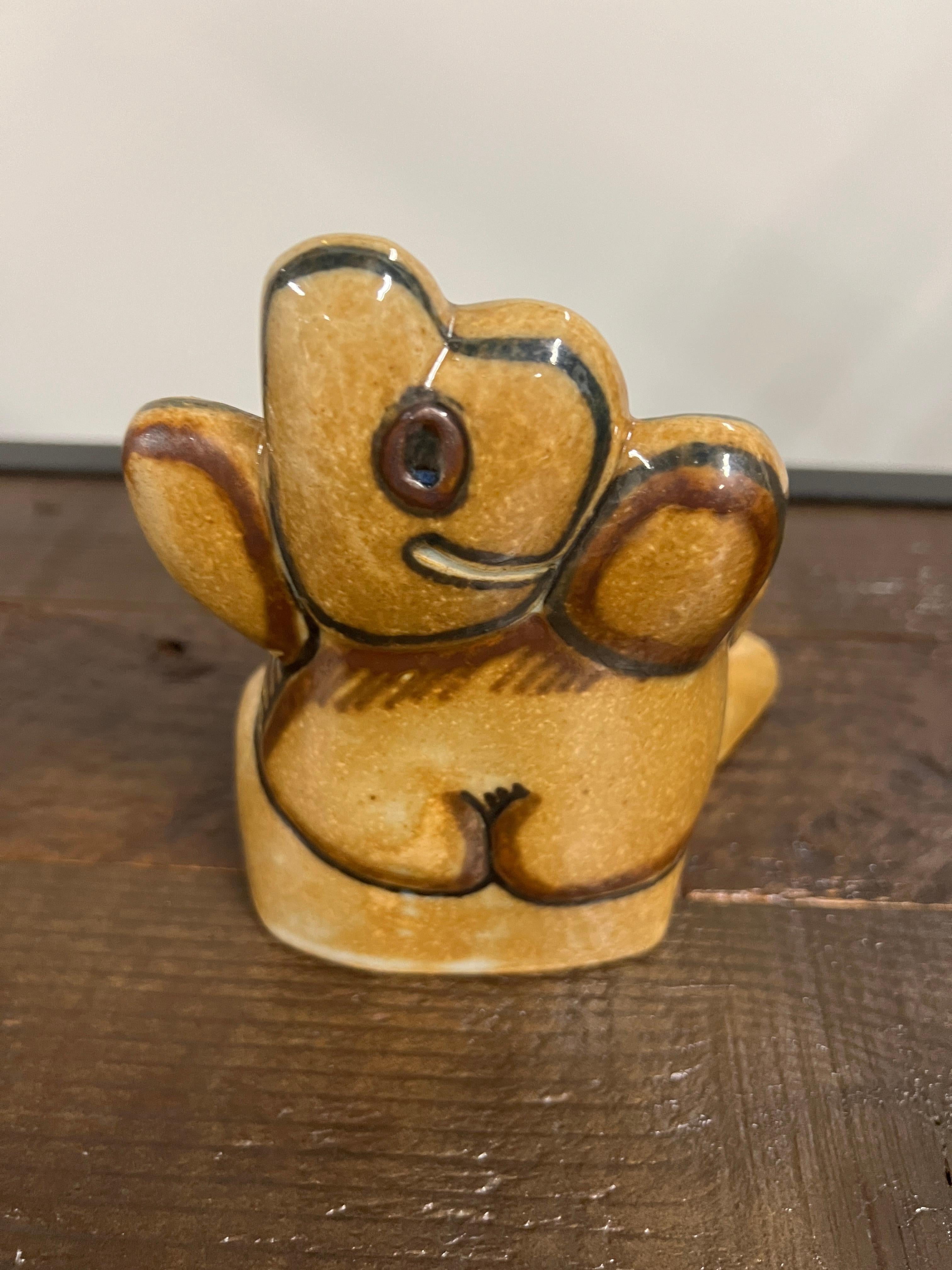 Figura astratta in ceramica #7047 di Sten Lykke Madsen Fabeldyr Line per I. A. B. In condizioni buone in vendita a Chicago, IL
