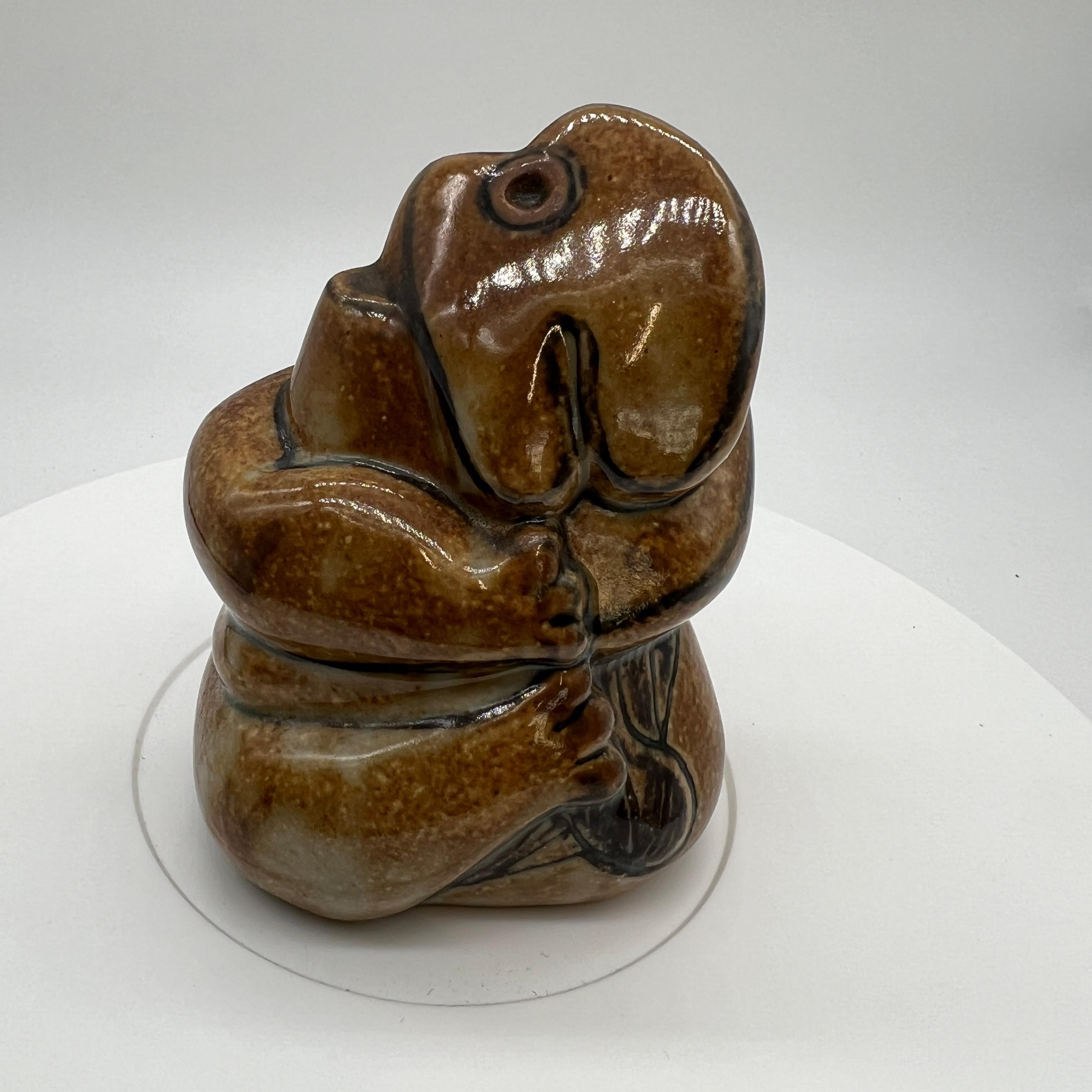 Figure en céramique abstraite n° 7048 de Sten Lykke Madsen pour Bing & Grondahl Bon état - En vente à Chicago, IL