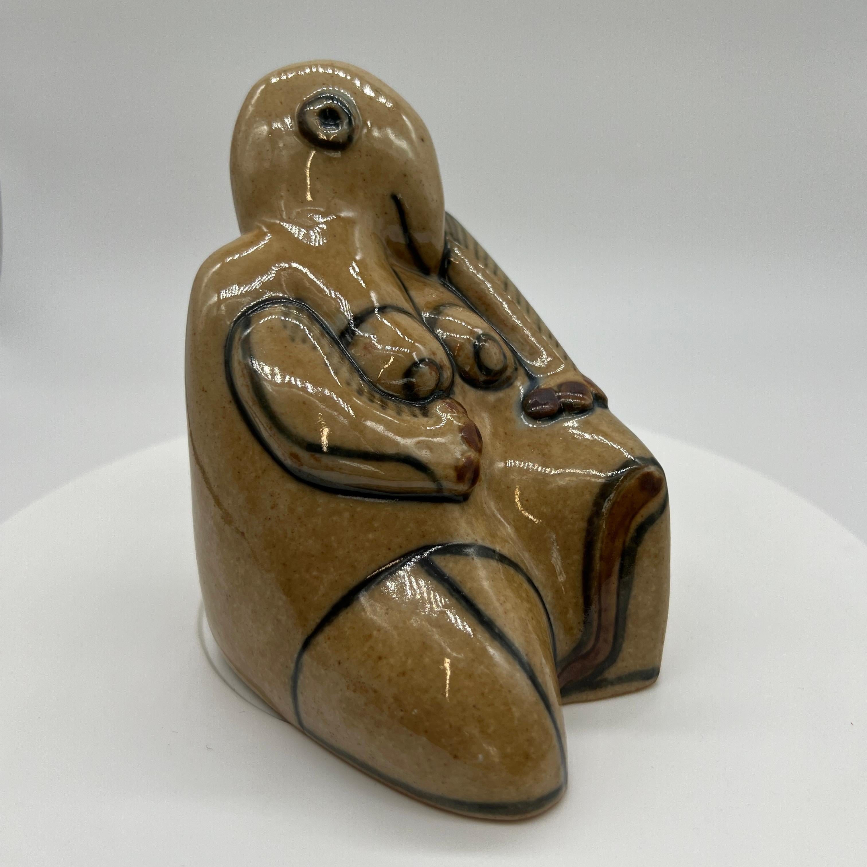 Ceramica Figura astratta in ceramica #7053 di Sten Lykke Madsen Fabeldyr Line per I. A. B. in vendita