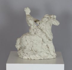 Abstract Ceramic Horse Sculpture, France