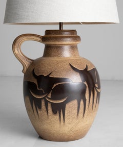 Abstract Ceramic Lamp, Germany Circa 1960