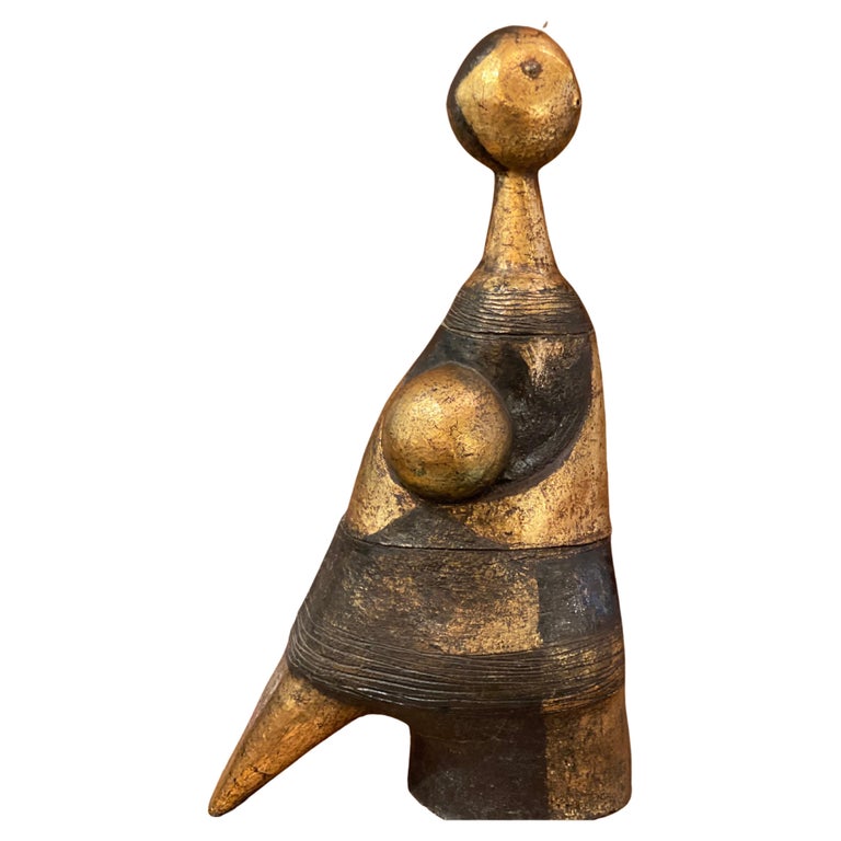 Abstract Ceramic Large Sculpture 1962 by Jhan Paulussen, Belgium For