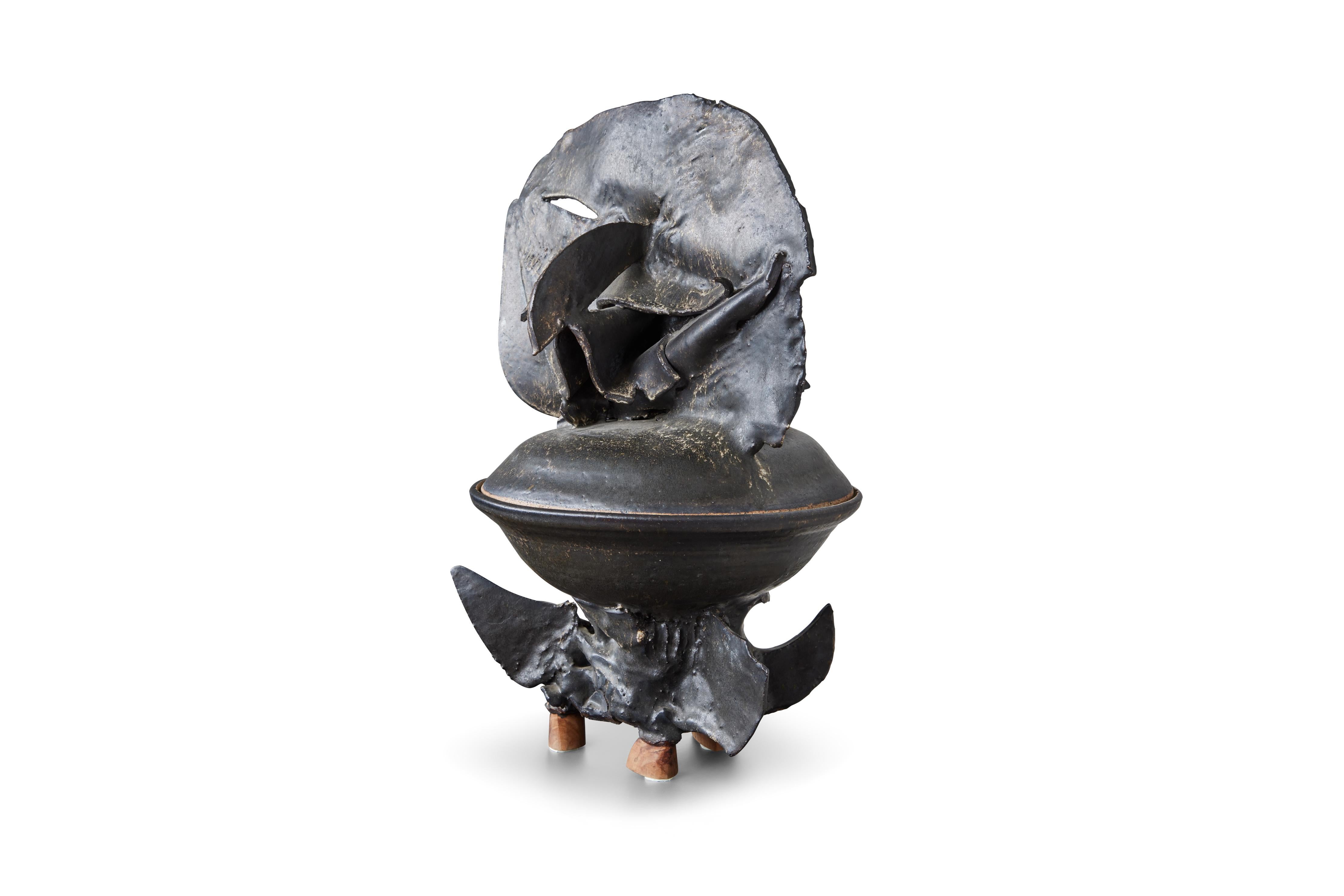 Abstract Ceramic Sculpture by Michael Schrier In Good Condition In Pasadena, CA