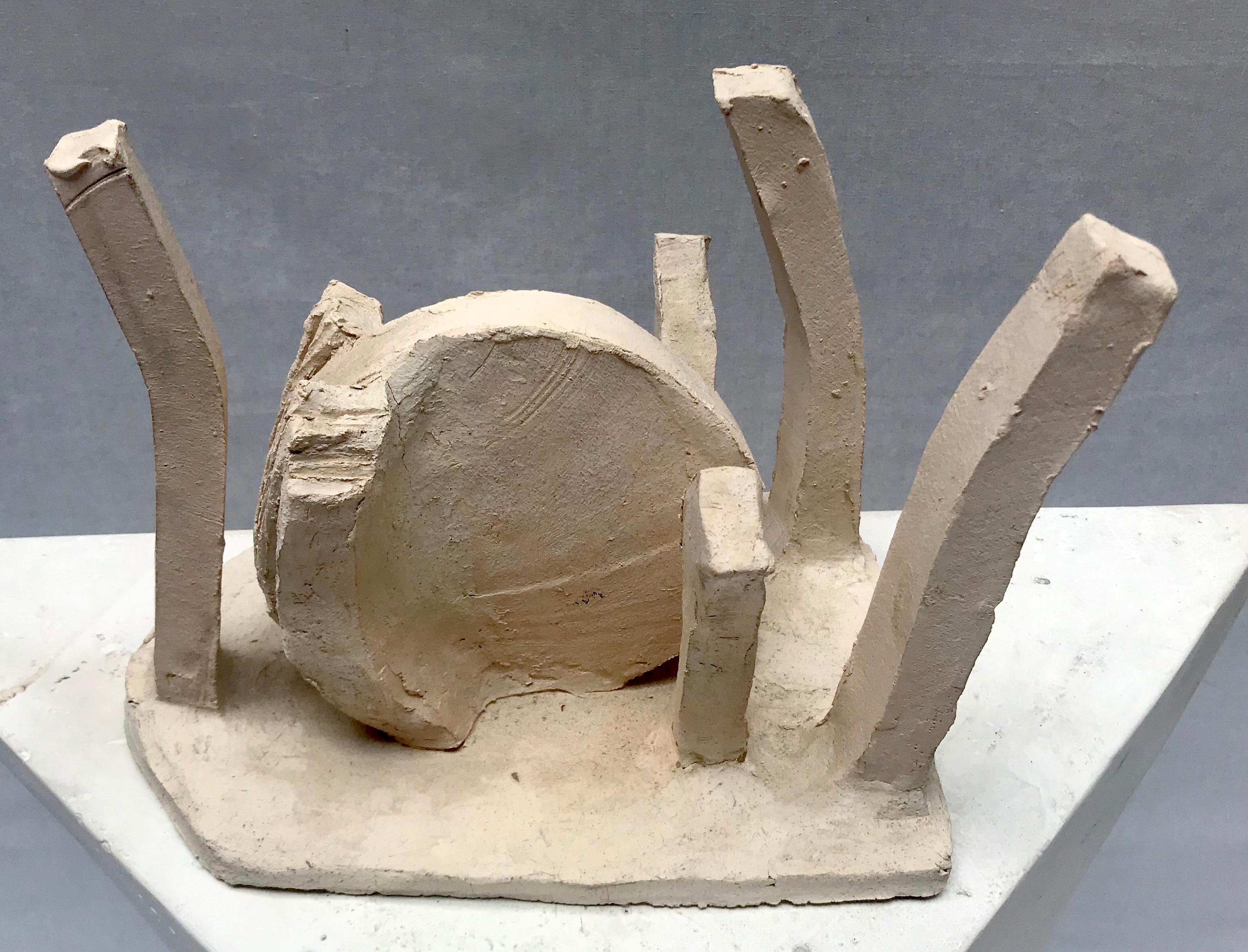 Abstract Ceramic Sculpture by Seymour Rosenwasser, 1991 In Good Condition For Sale In Saint-Ouen, FR