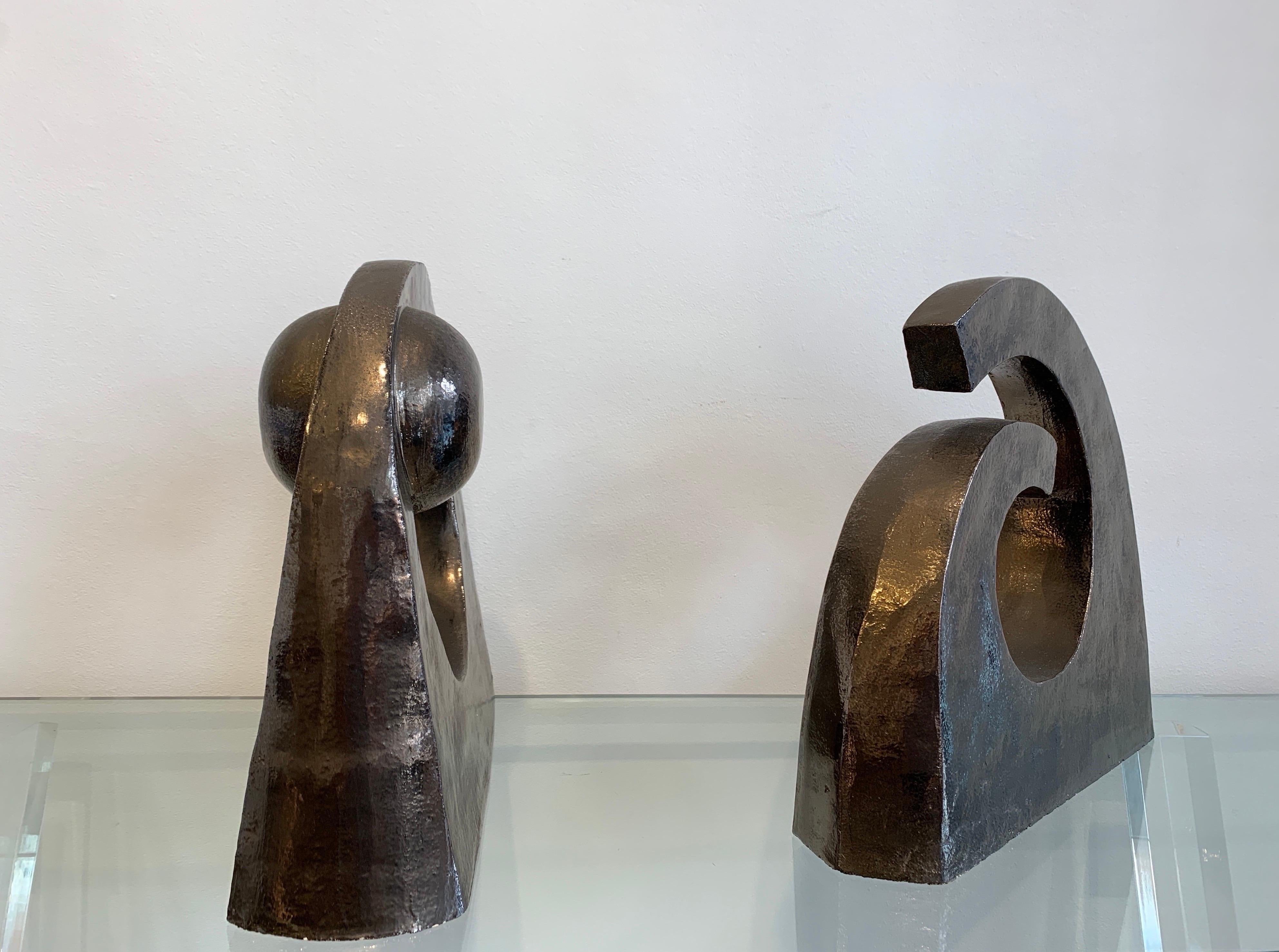 Abstract Ceramic Sculptures, 1990s In Good Condition In Brussels, BE