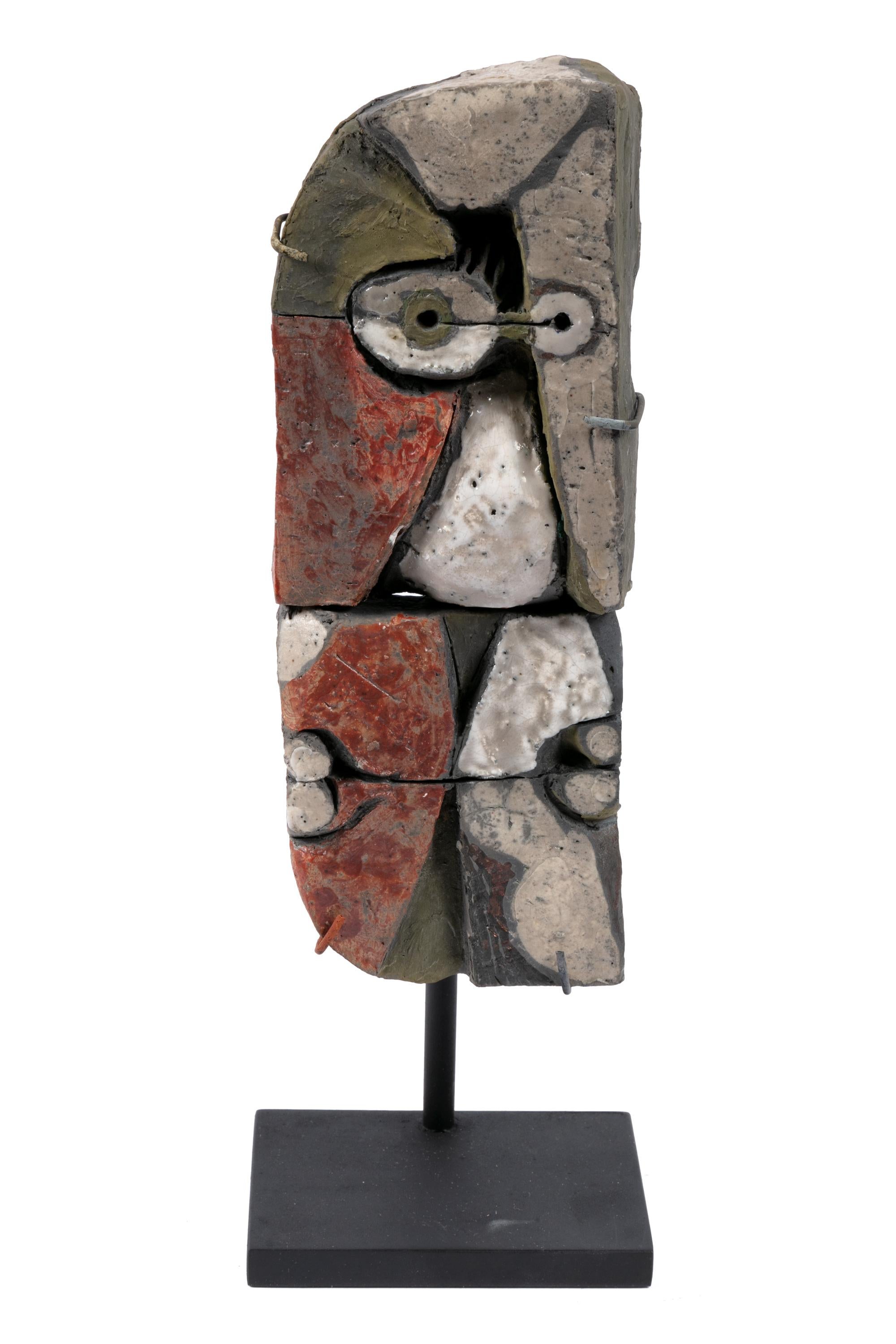 Late 20th Century Abstract Ceramic Sculptures, France 1990s