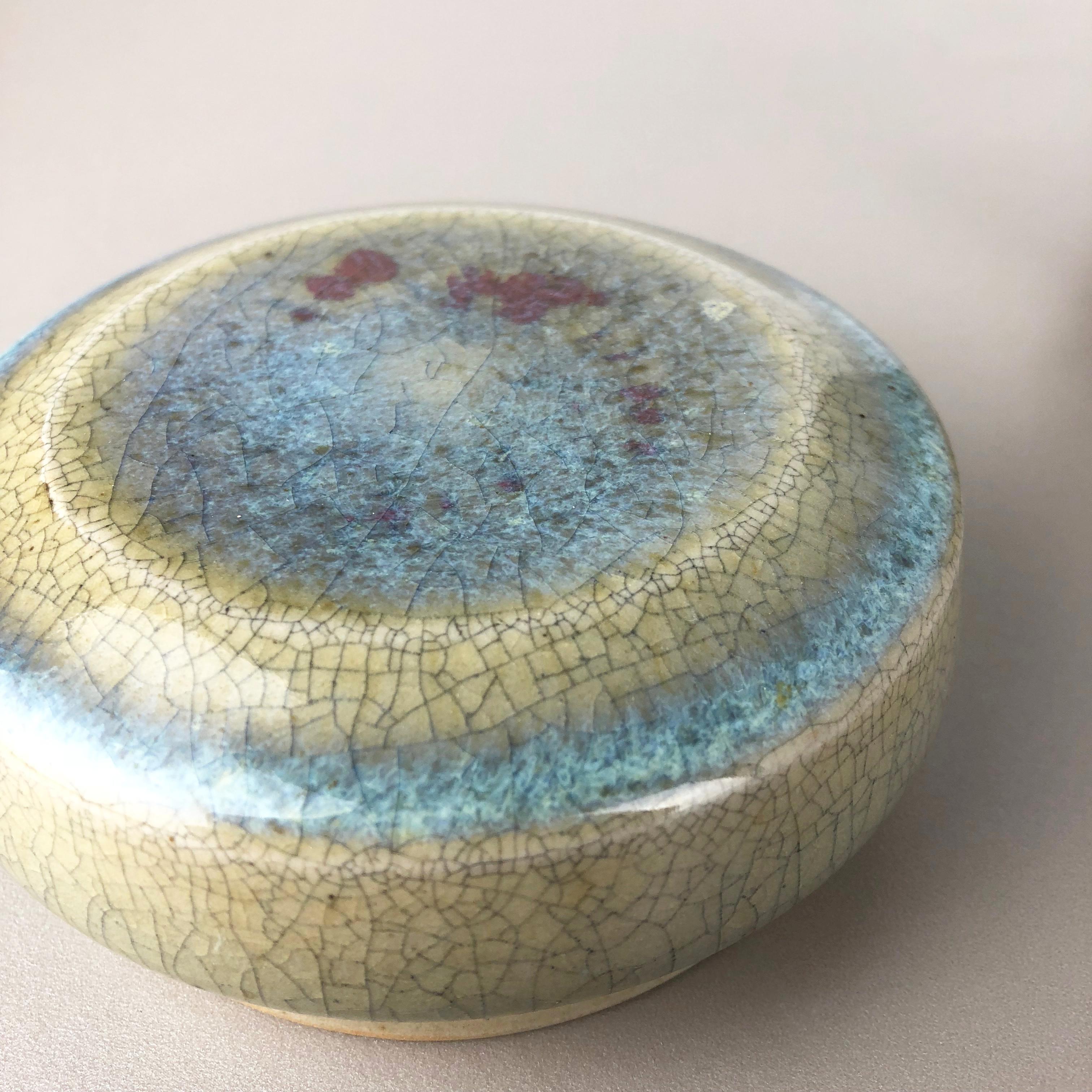 Abstract Ceramic Studio Pottery Lid Can by Wendelin Stahl, Germany, 1970s For Sale 6