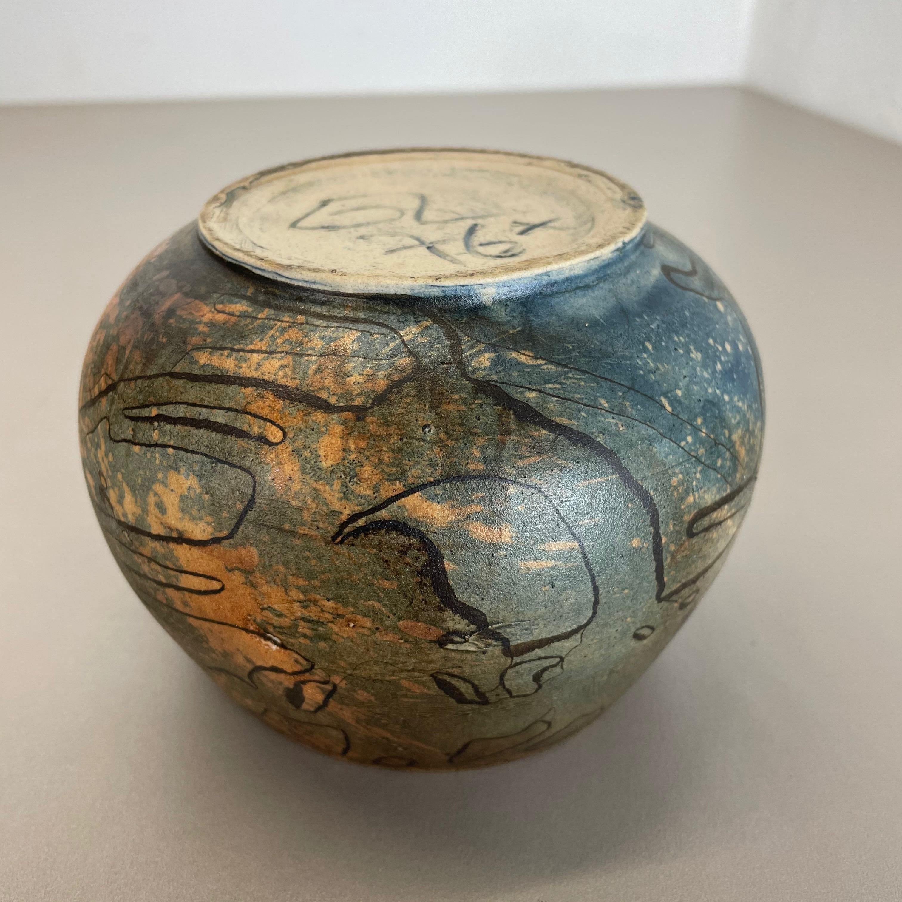 Abstract Ceramic Studio Pottery Object by Gerhard Liebenthron, Germany, 1970s For Sale 9