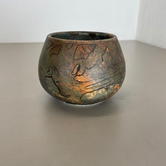 Objeto abstracto de cerámica Studio Pottery de Gerhard Liebenthron, Alemania, década de 1970