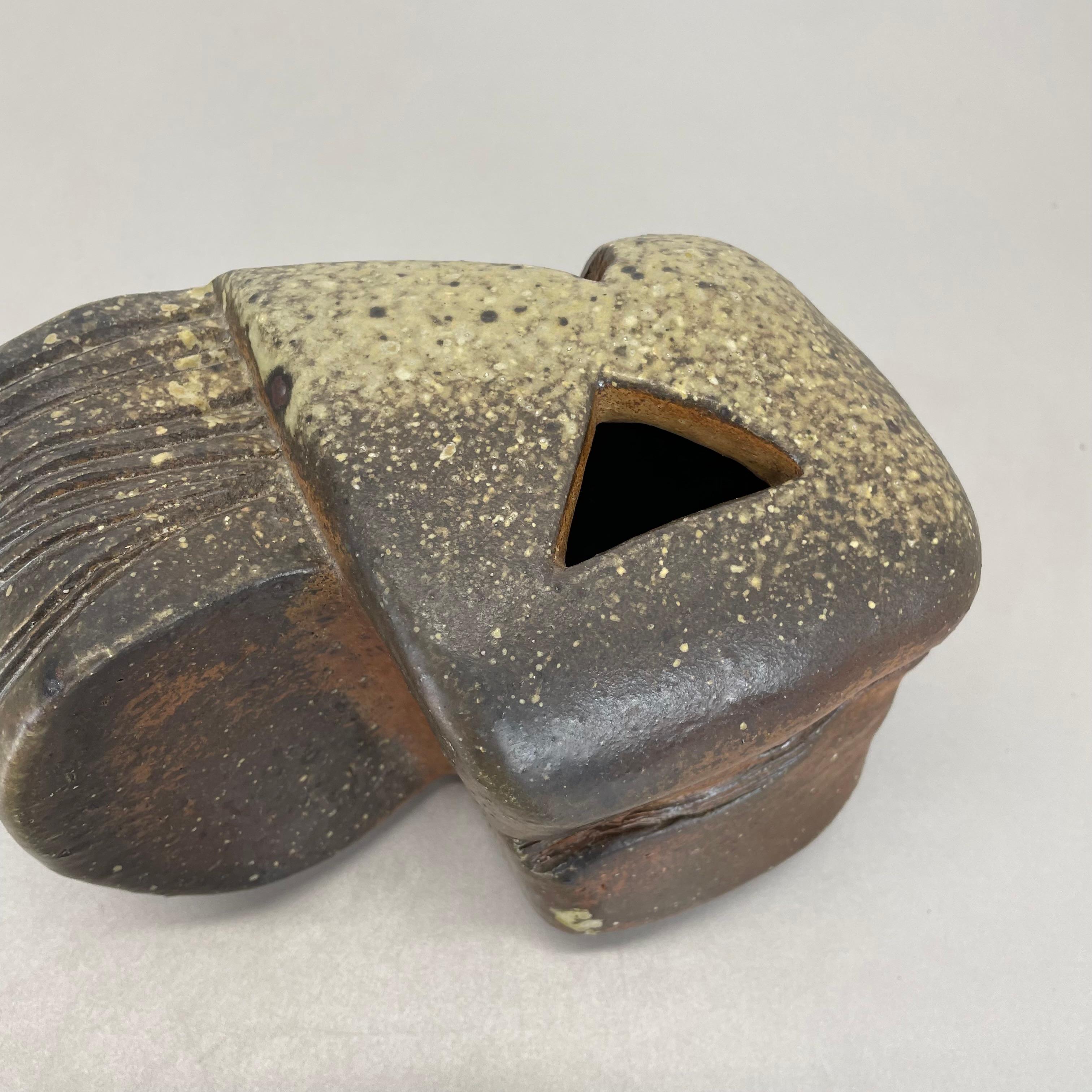 Abstract Ceramic Studio Pottery Object by.Horst Kerstan, Kandern Germany 1980s For Sale 6