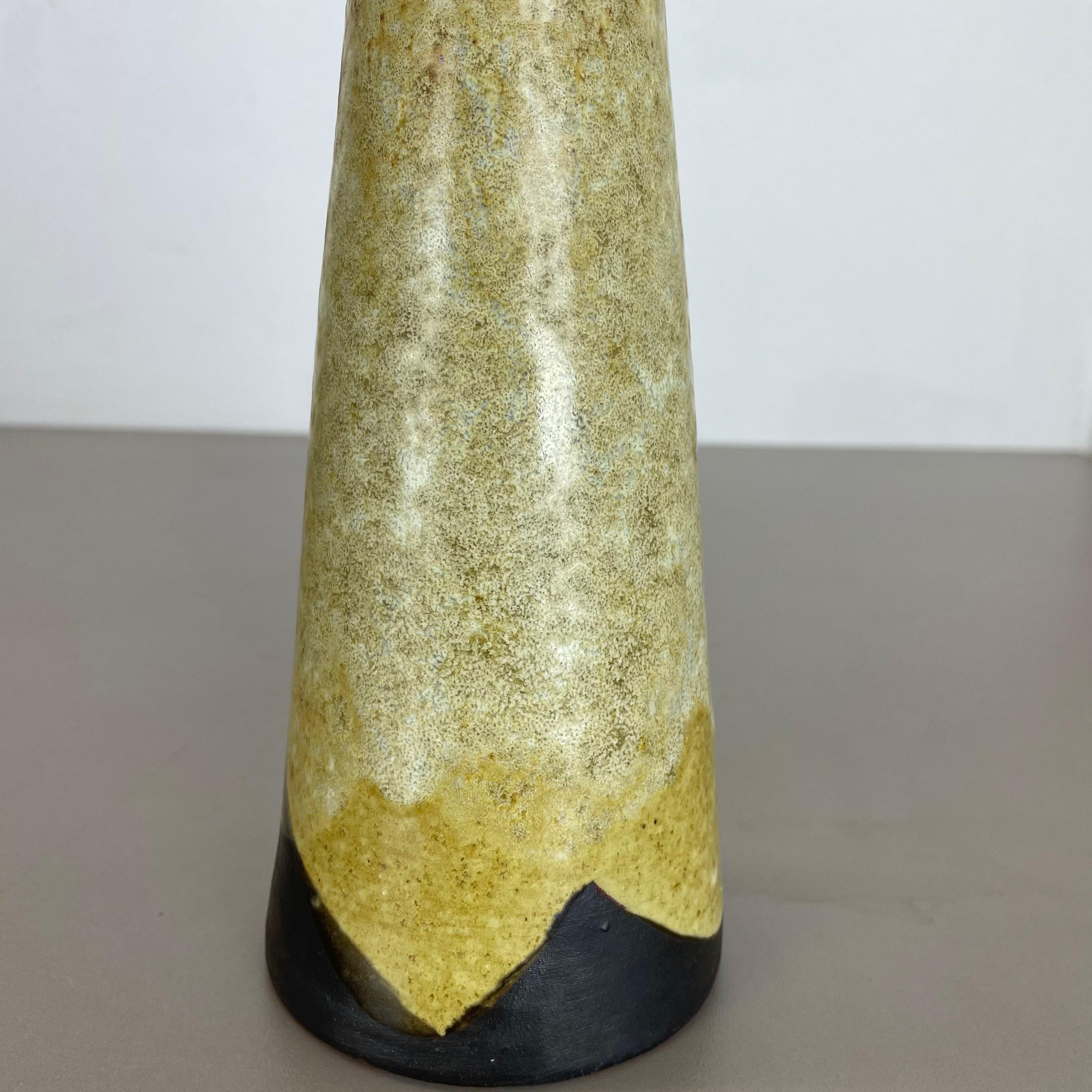 Abstract Ceramic Studio Pottery Vase by Gerhard Liebenthron, Germany, 1960s For Sale 7