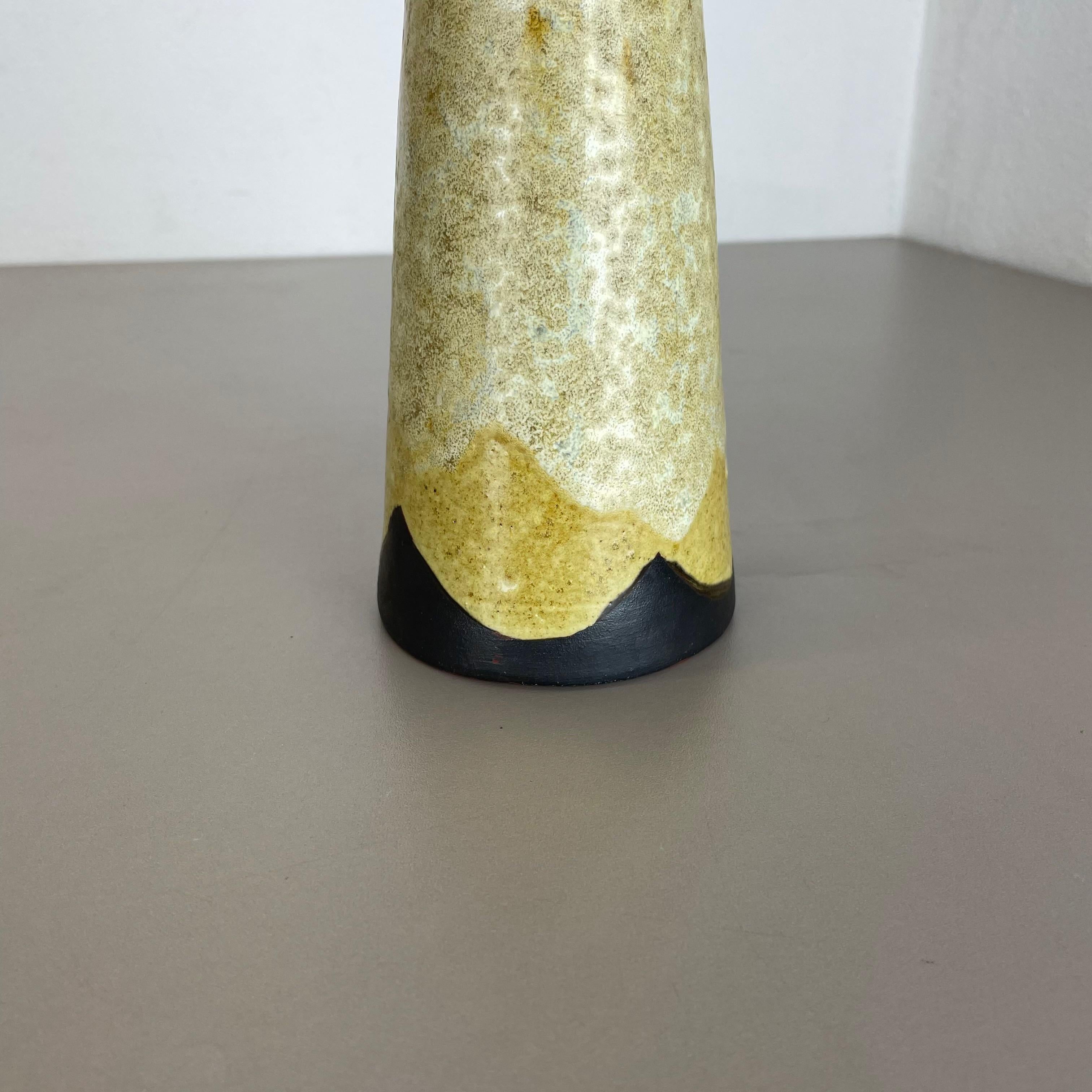 20th Century Abstract Ceramic Studio Pottery Vase by Gerhard Liebenthron, Germany, 1960s For Sale